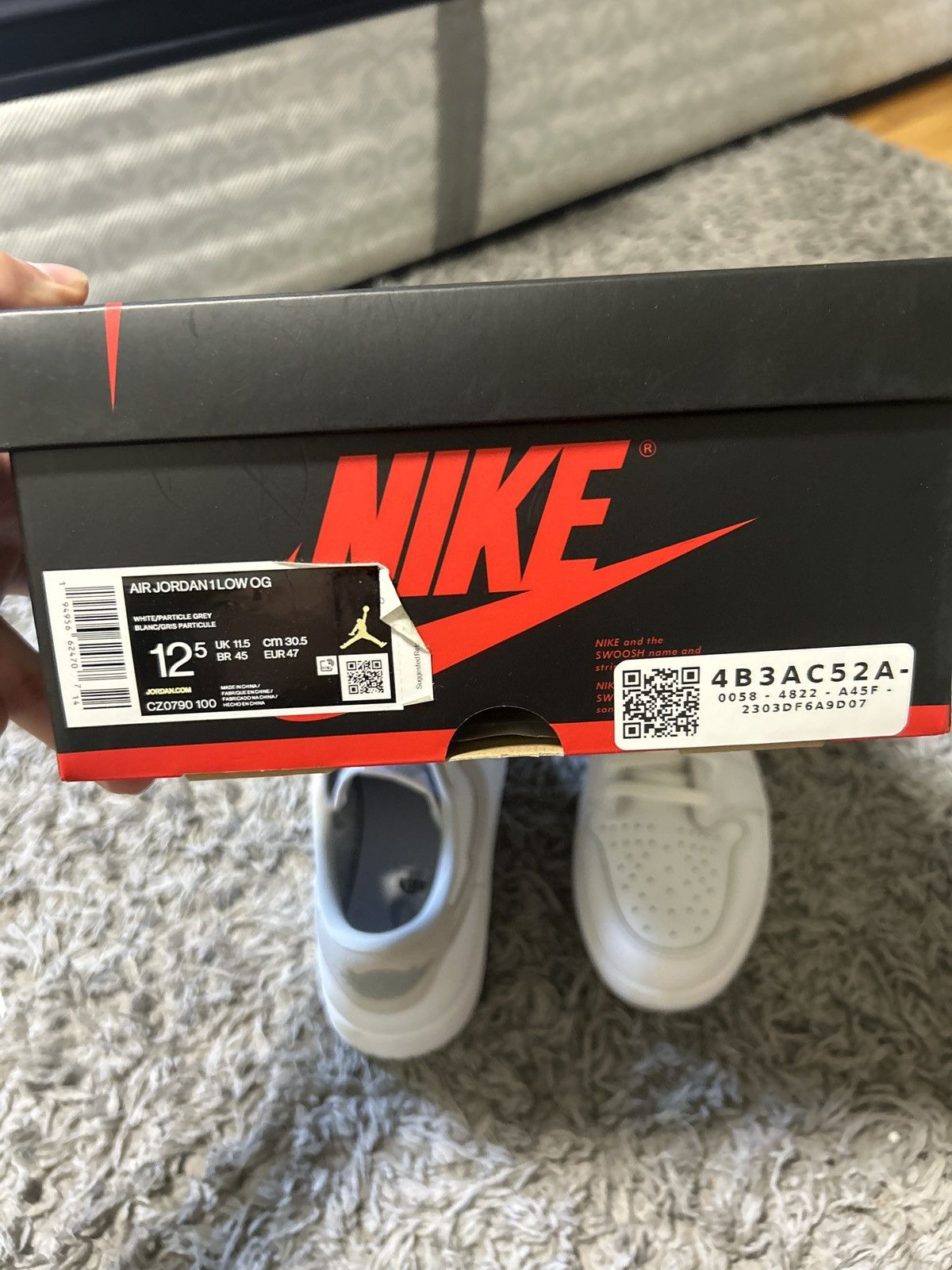 Jordan Brand Jordan 1 low Size US 12.5 / EU 45-46 - 3 Thumbnail