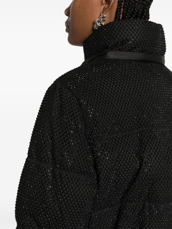 Alice + Olivia alice + olivia Robena crystal-embellished puffer jacket Size S / US 4 / IT 40 - 6 Thumbnail