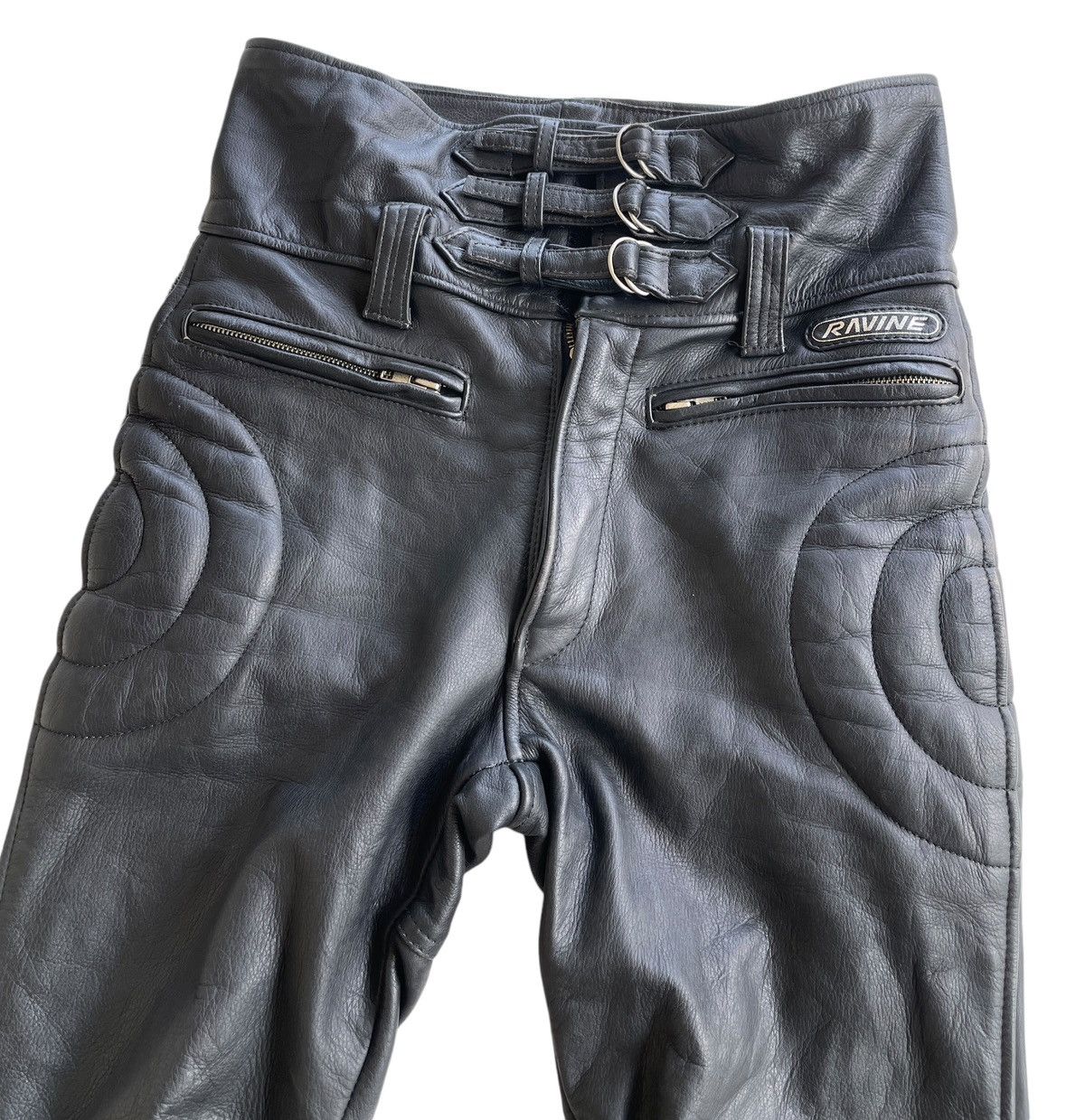 Kadoya Vintage Ravine Bikers Leather Pants Size US 30 / EU 46 - 3 Thumbnail