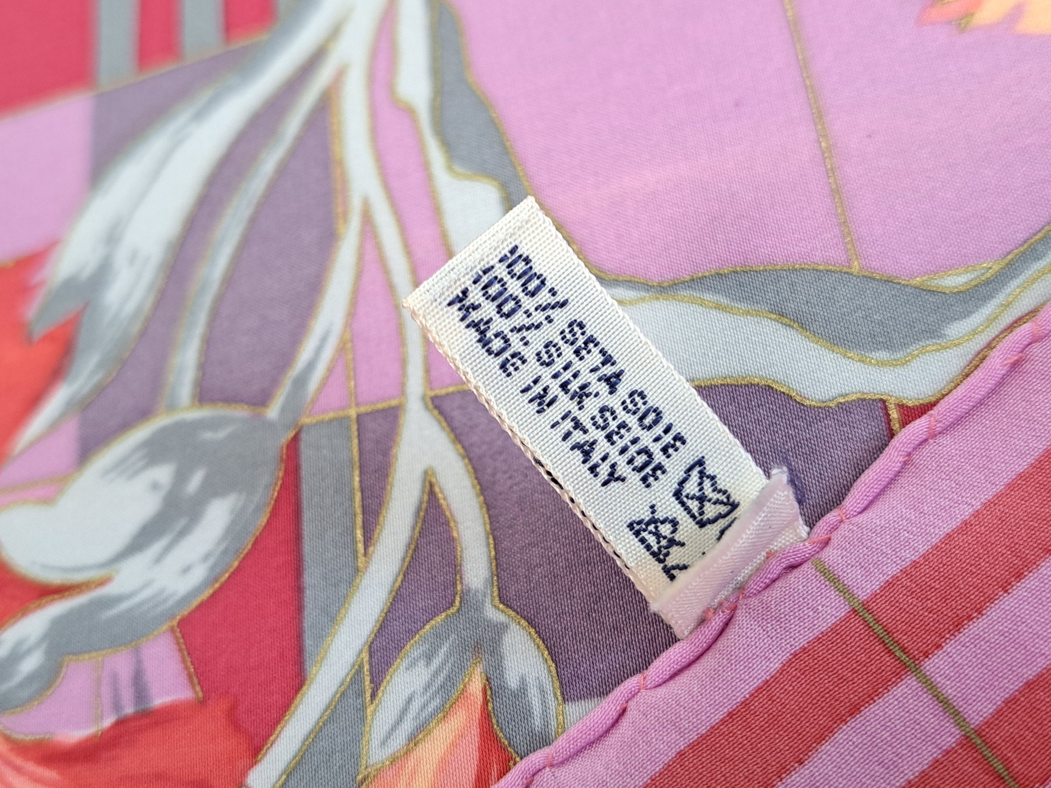 Vintage Vintage Falconetto floral/check silk scarf. Size ONE SIZE - 10 Thumbnail