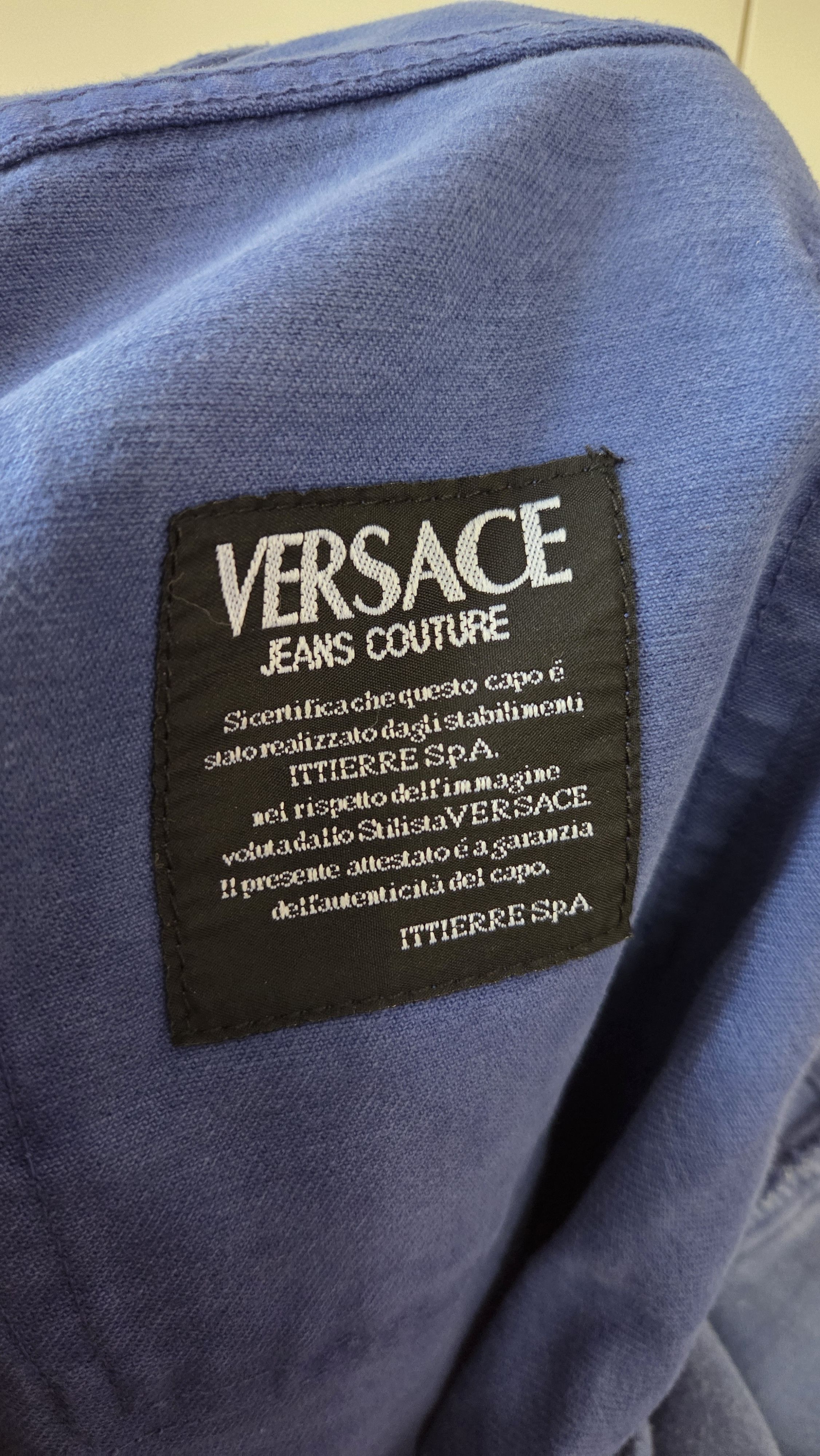 Versace Jeans Couture Y2K Vintage Versace Jeans Couture Deep Cornflower Blue Denim Size US 30 / EU 46 - 8 Thumbnail