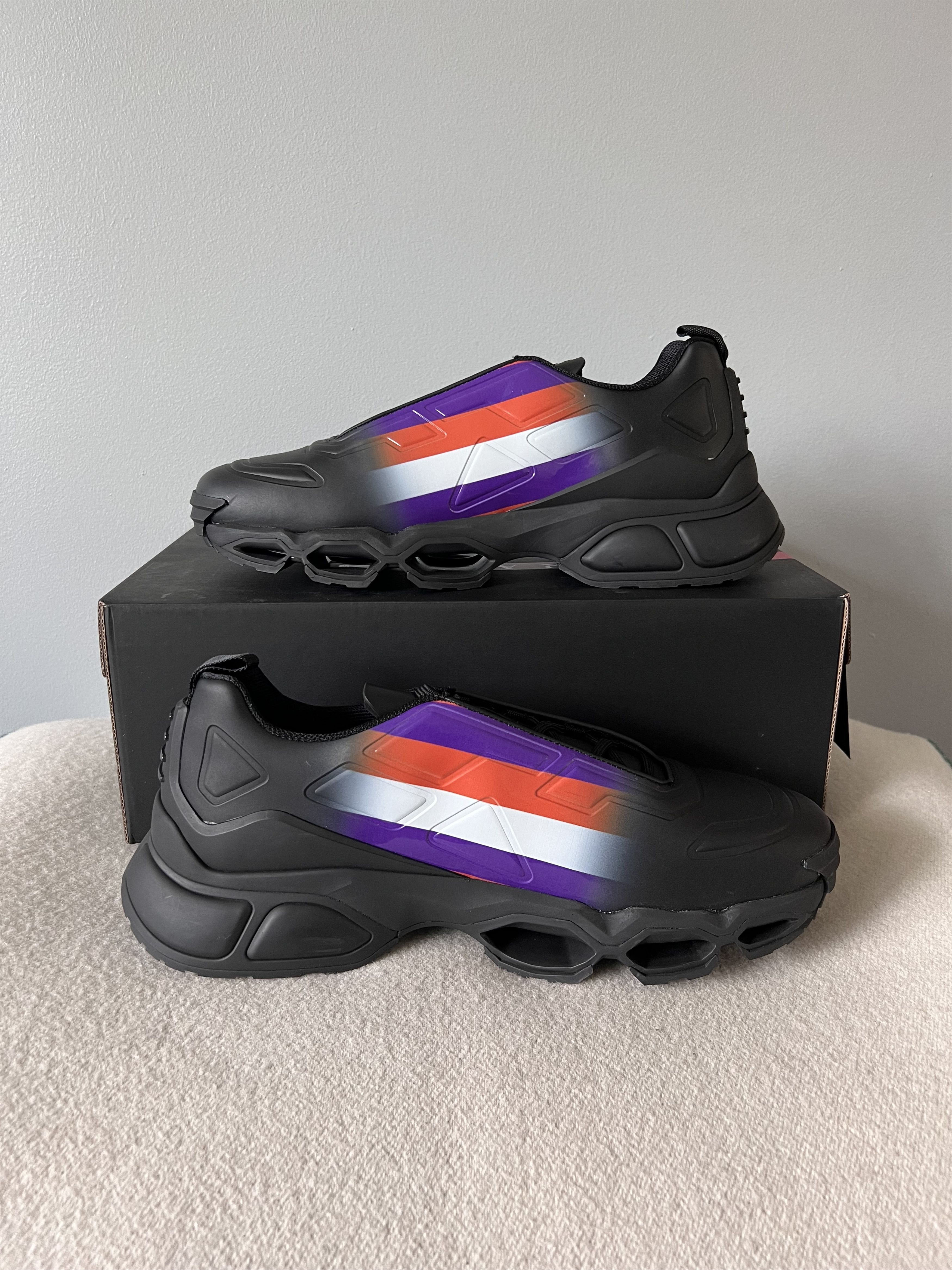 Prada Prada Collision Cross Sneakers in Black Violet Size US 11 / EU 44 - 3 Thumbnail