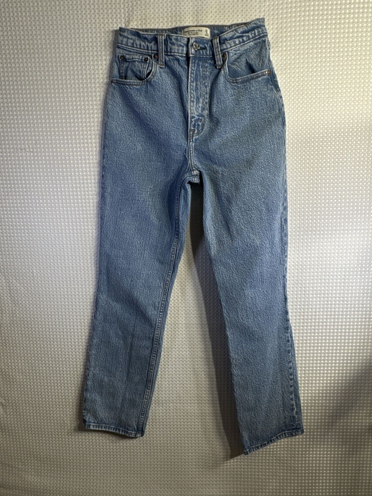 Abercrombie & Fitch Abercrombie & Fitch Straight Ultra Rise Jeans Size 25" / US 0 / IT 36 - 2 Thumbnail