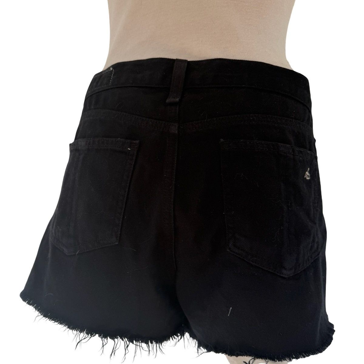 Rag & Bone rag & bone Black Cutoff Denim Shorts — Size 28 Size 28" / US 6 / IT 42 - 4 Thumbnail