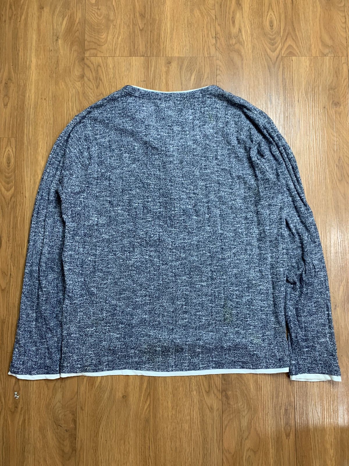 If Six Was Nine × Japanese Brand × Le Grande Bleu (L.G.B.) Y2k Japanese double layer knit long sleeve Size US M / EU 48-50 / 2 - 6 Thumbnail