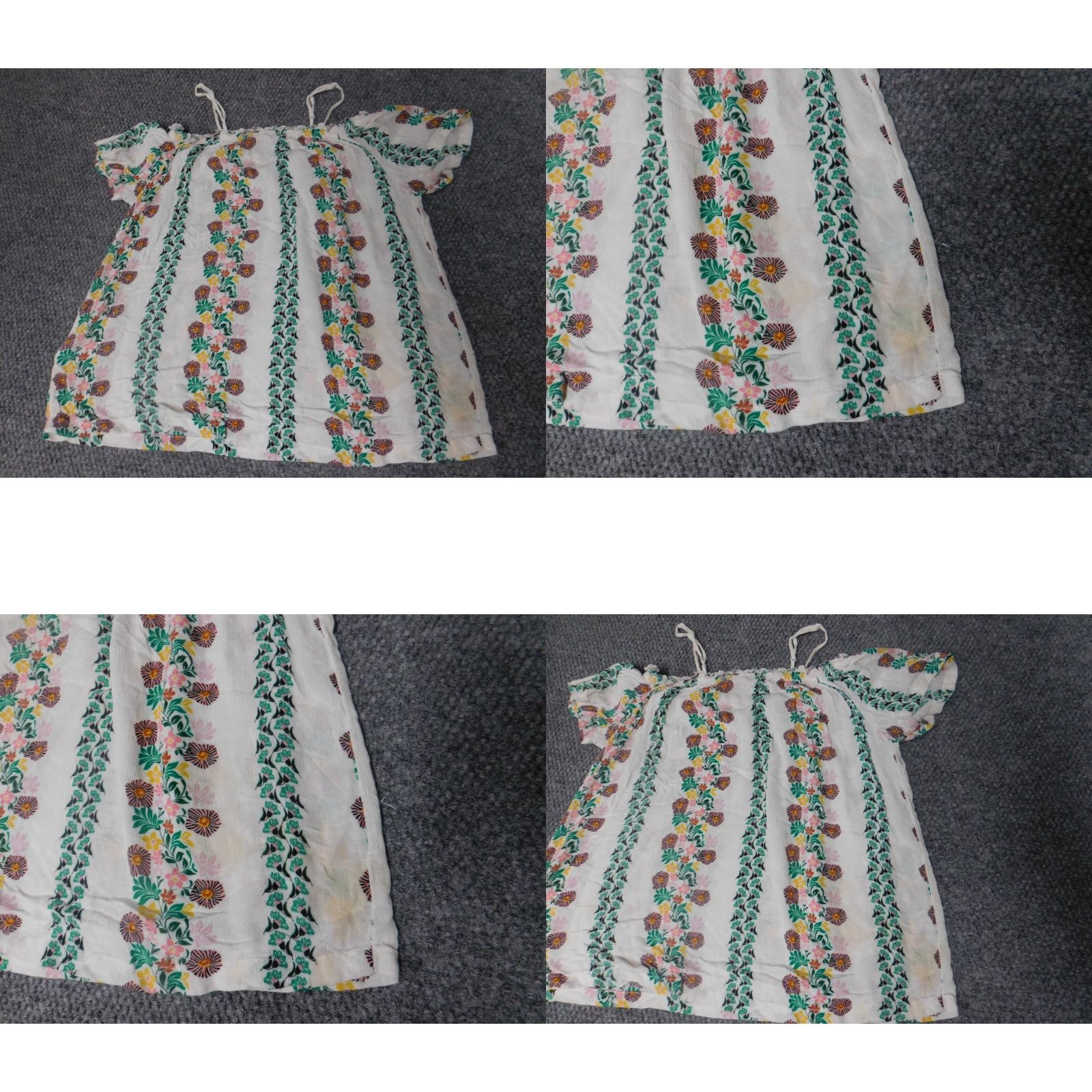 Route 66 Route 66 Blouse M White Floral Pullover Short Sleeve Knit Polyester Round Neck Pleated Casual Modern Womens Size M / US 6-8 / IT 42-44 - 8 Thumbnail