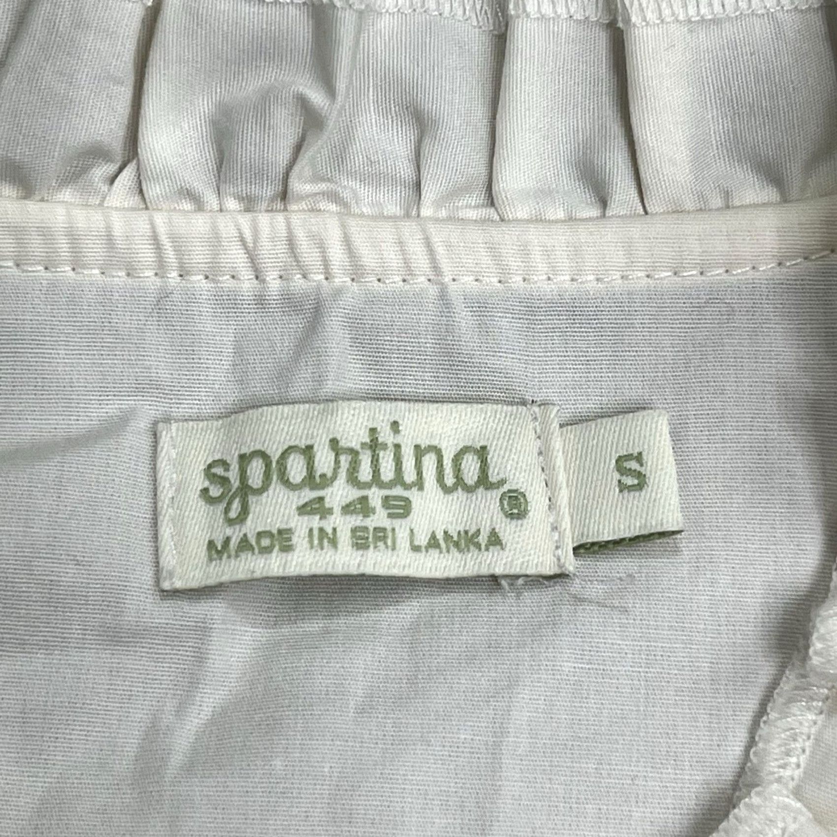 Vintage Spartina 449 Shirt Small Long Sleeve Button Front Cotton Embroidered Floral Womens Size S / US 4 / IT 40 - 5 Thumbnail