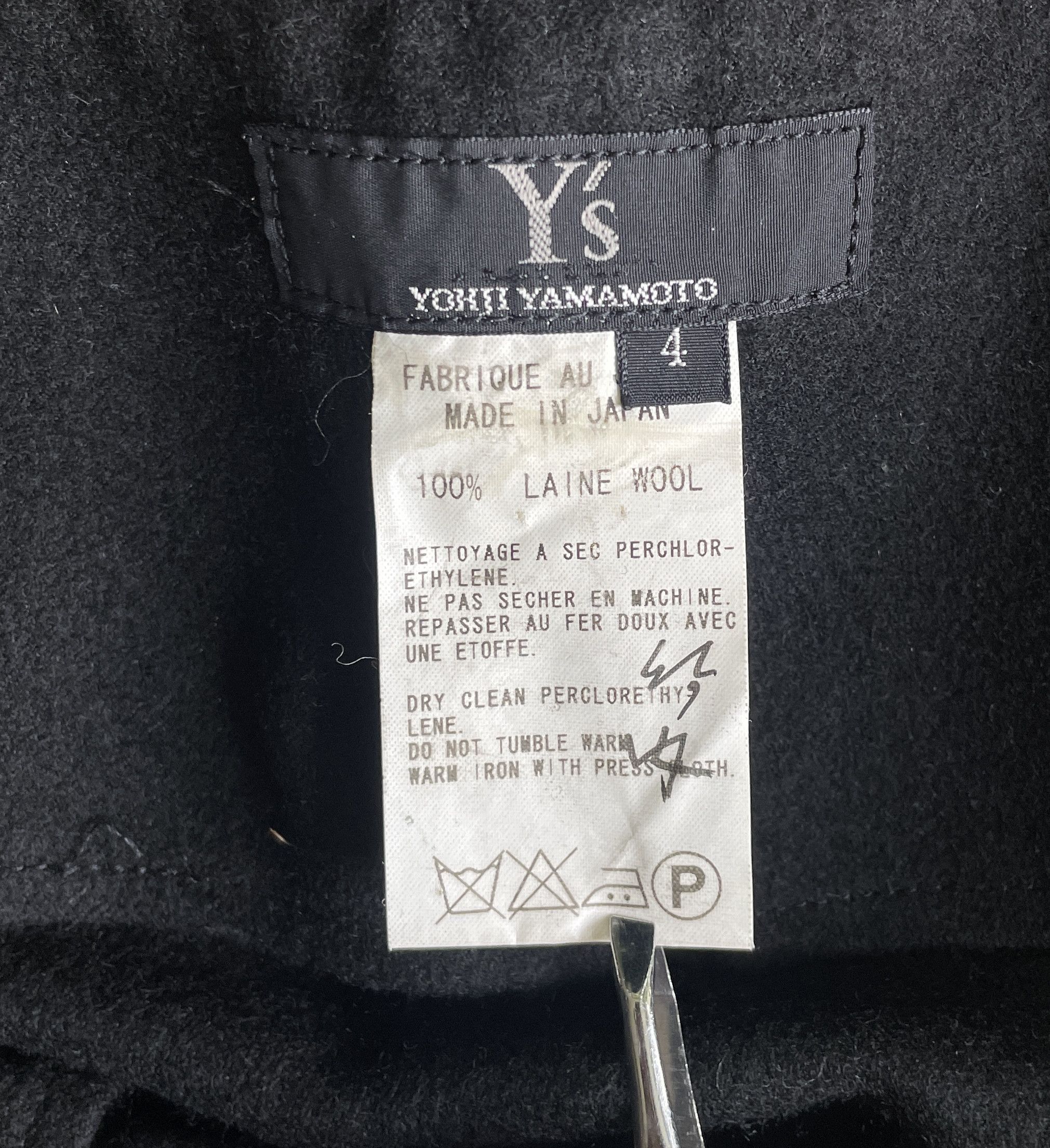 Y's Y's Yohji Yamamoto Classic Wool Skirt Size 33" - 3 Thumbnail