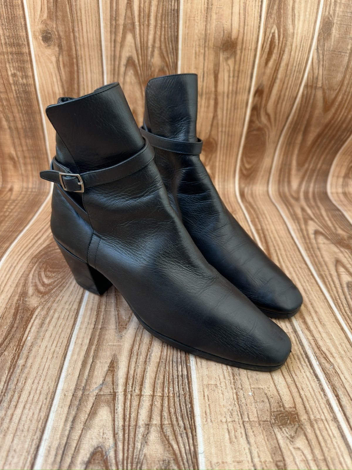 Saint Laurent Paris × Yves Saint Laurent Saint Laurent Leather Cowboy Boots Size US 7.5 / IT 37.5 - 4 Thumbnail