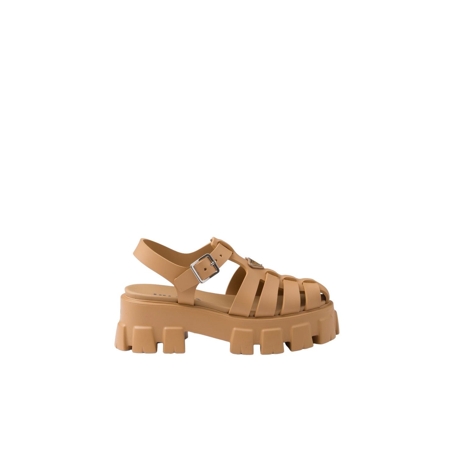 Prada PRADA Monolith $895 Barley Rubber Sandals New & Authentic (W Size US 6 / IT 36 - 2 Thumbnail
