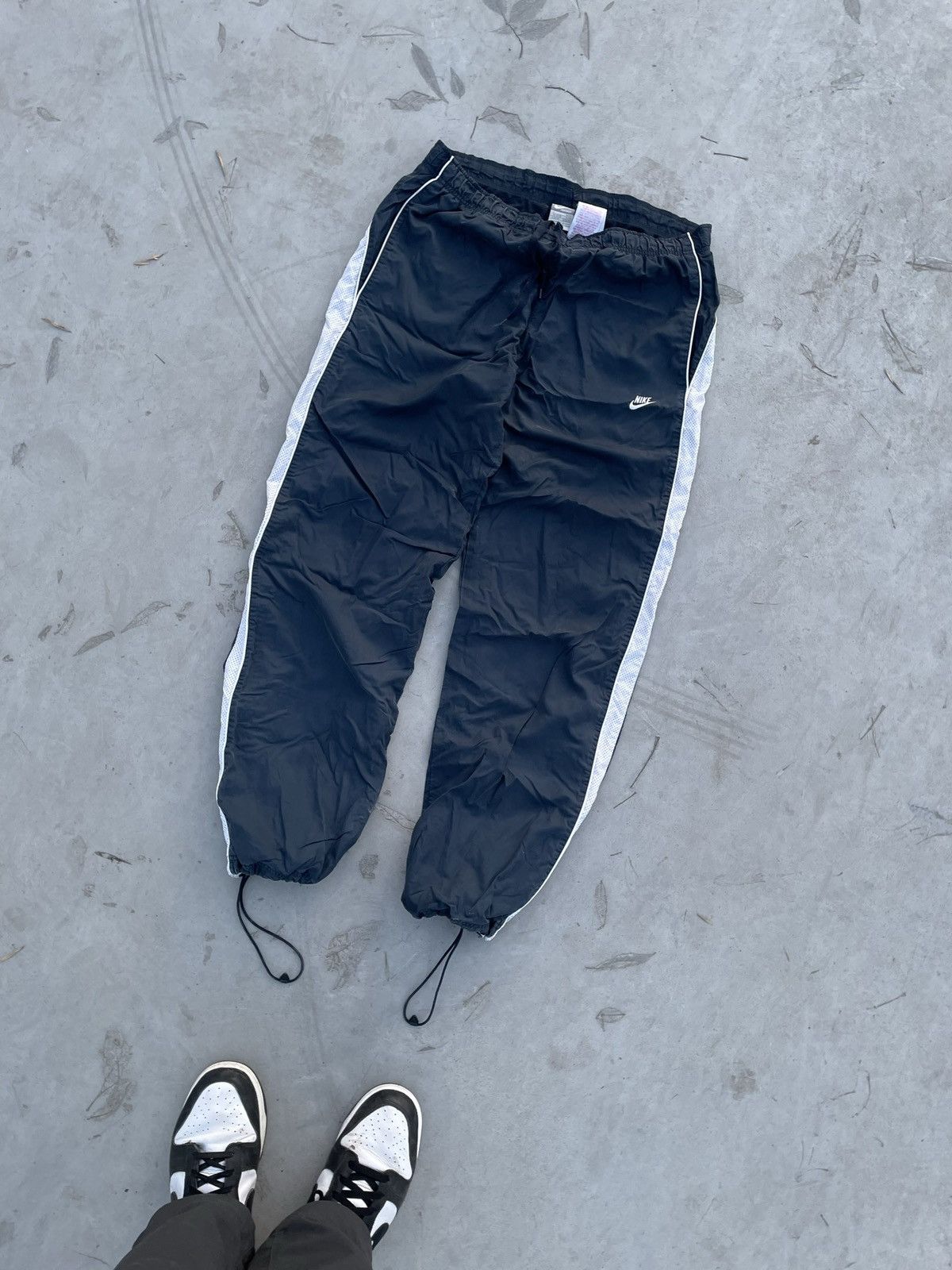 Nike Nike Vintage Dark Blue Nylon Track Pants Drill Y2K Size US 33 - 3 Thumbnail