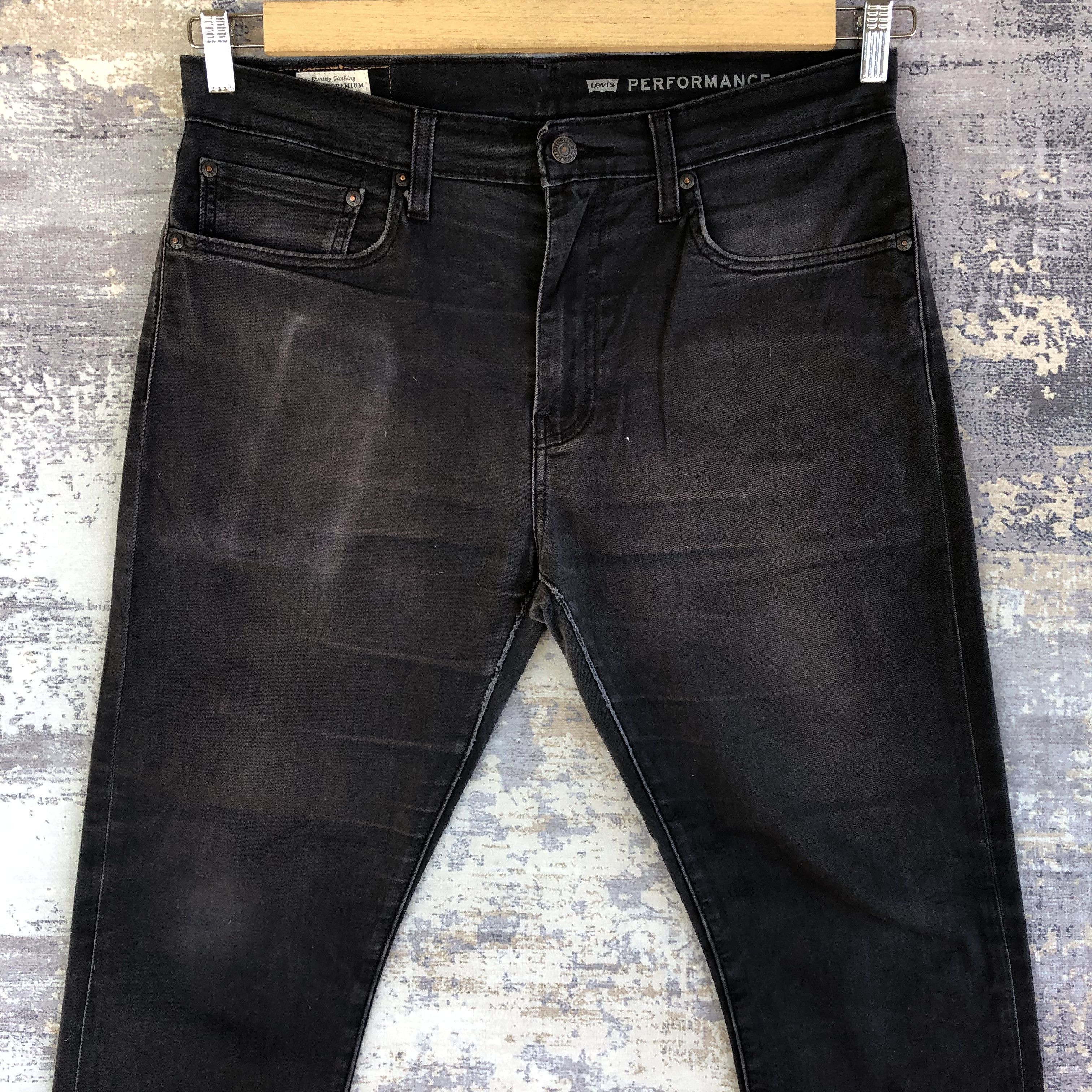 Levi's Vintage Levis 512 Faded Black Jeans Levi's Gray Ash Denim Size US 34 / EU 50 - 3 Thumbnail