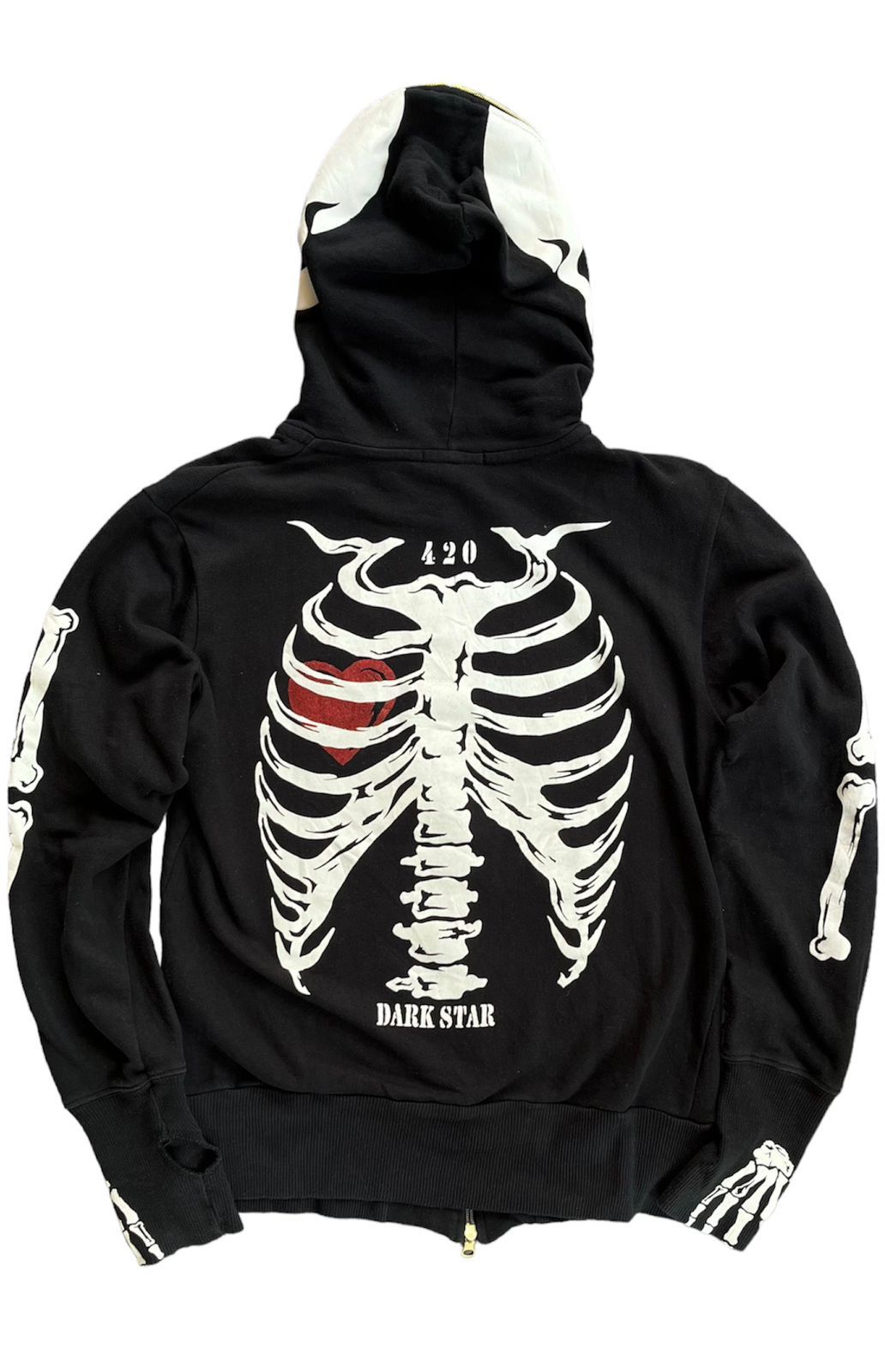 If Six Was Nine Dangerous Warning Skeleton Zip Hoodie Size US L / EU 52-54 / 3 - 2 Thumbnail
