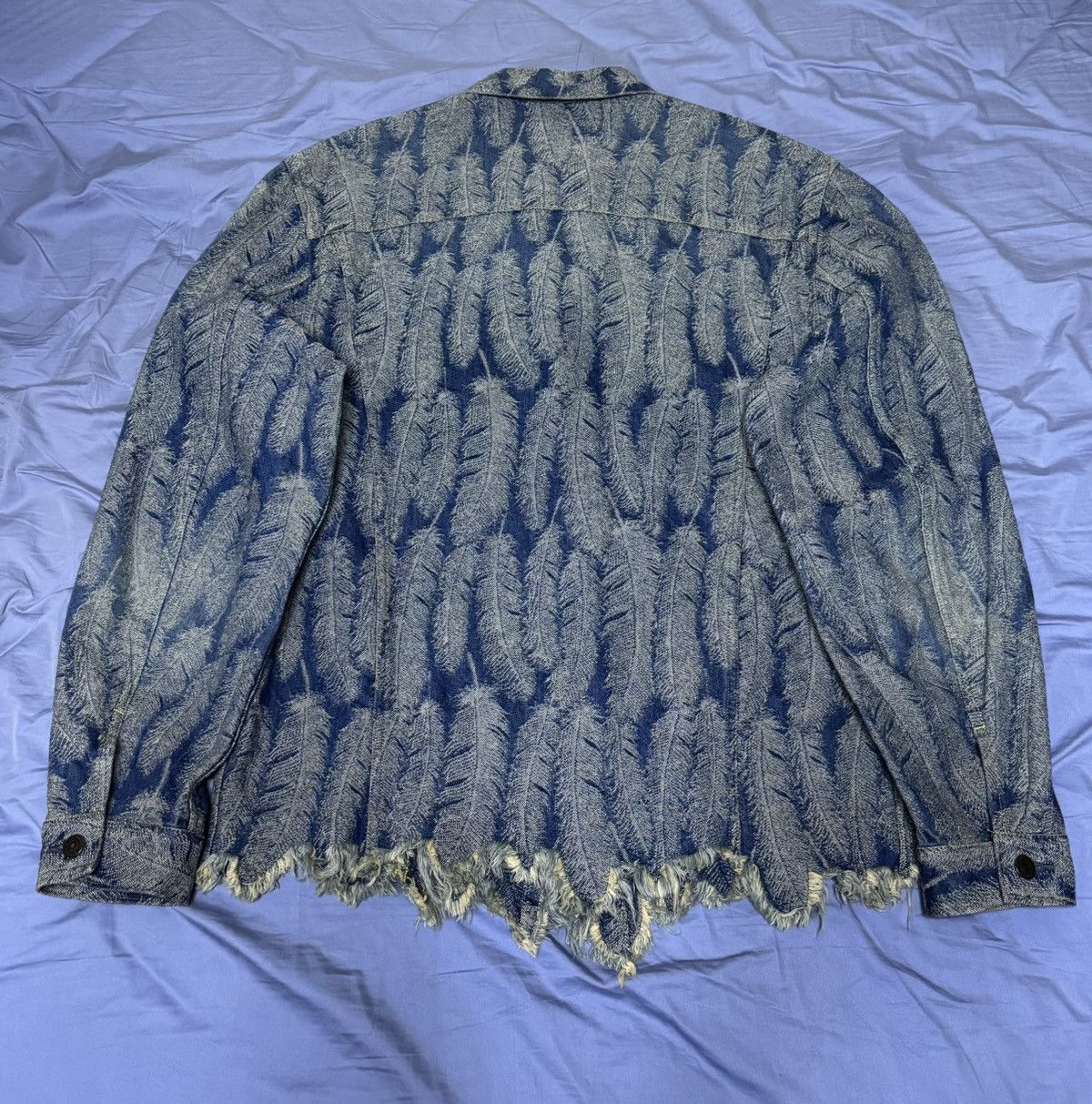Kapital Kapital 12oz Magpie Feather Denim 3rd Jacket Light Indigo Size US XXL / EU 58 / 5 - 2 Thumbnail