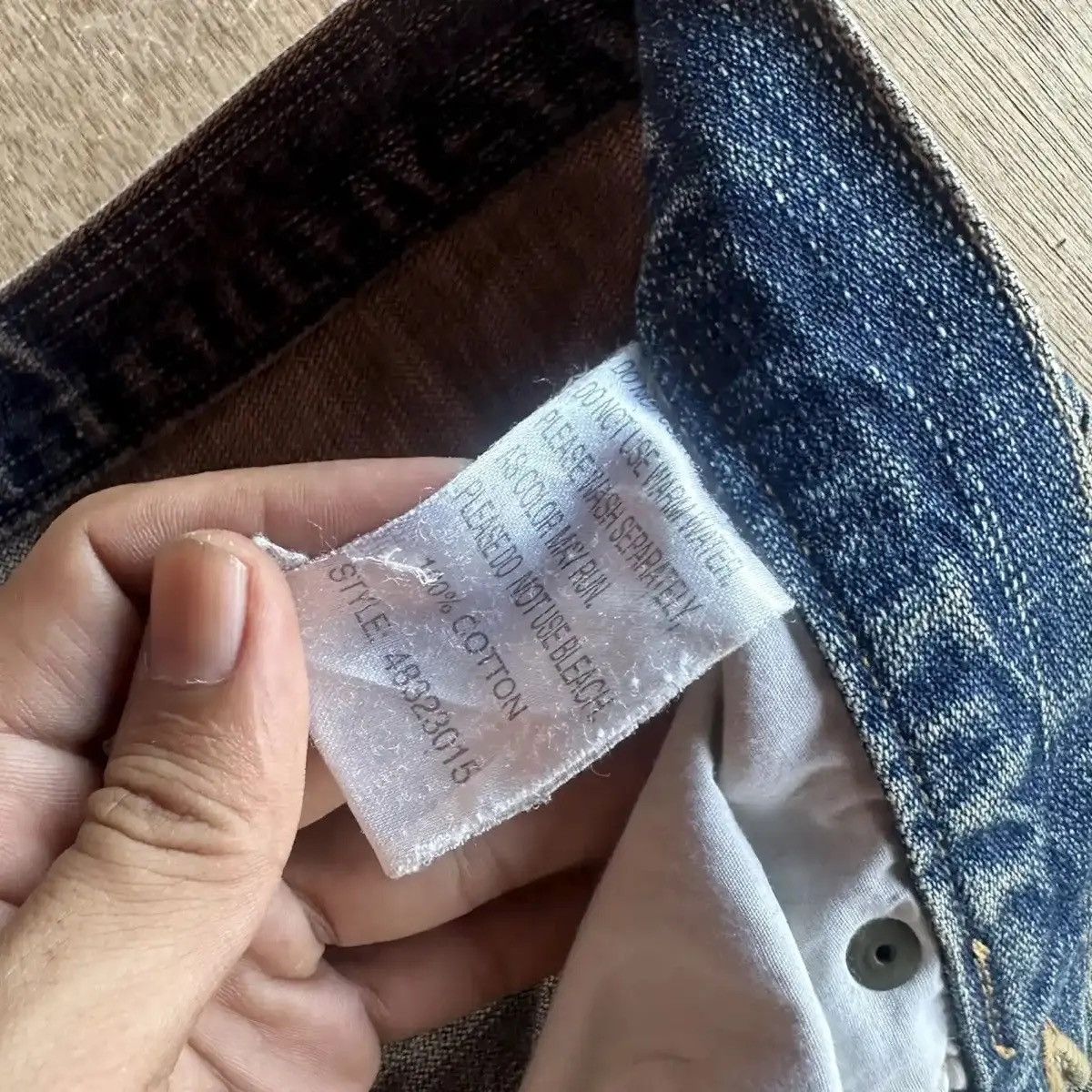 Self Edge RARE💥REDLINE JAPANESE VTG JEAN RIPPED MUDWASH DENIM PANTS Size US 31 - 13 Thumbnail