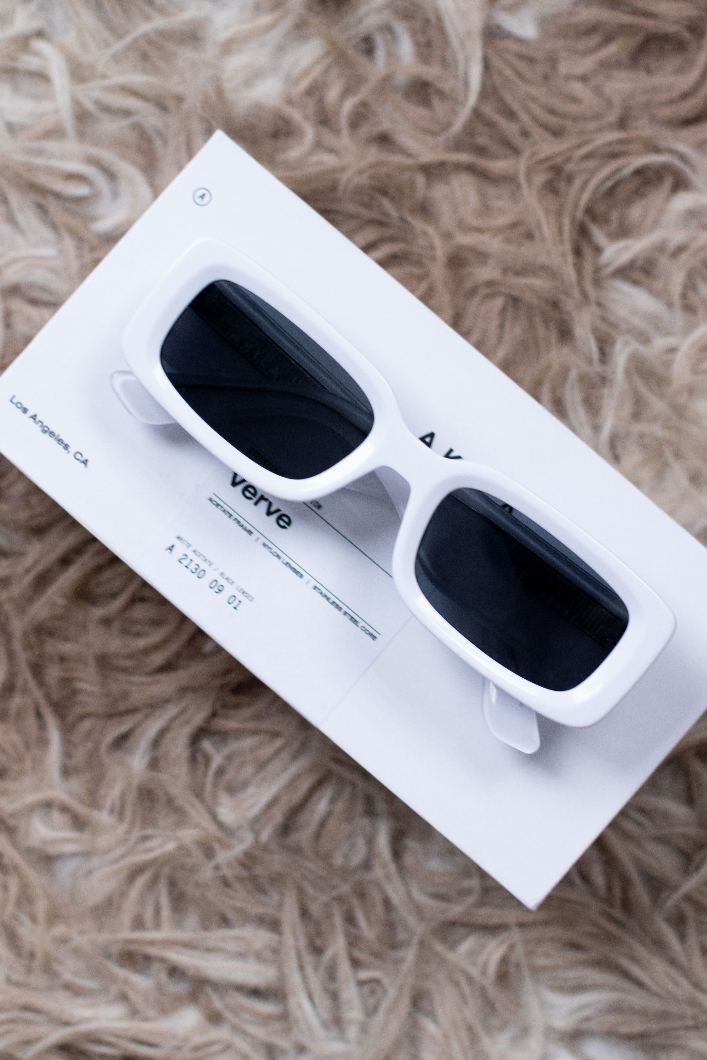 image of Akila Verve White & Black Sunglasses, Men's