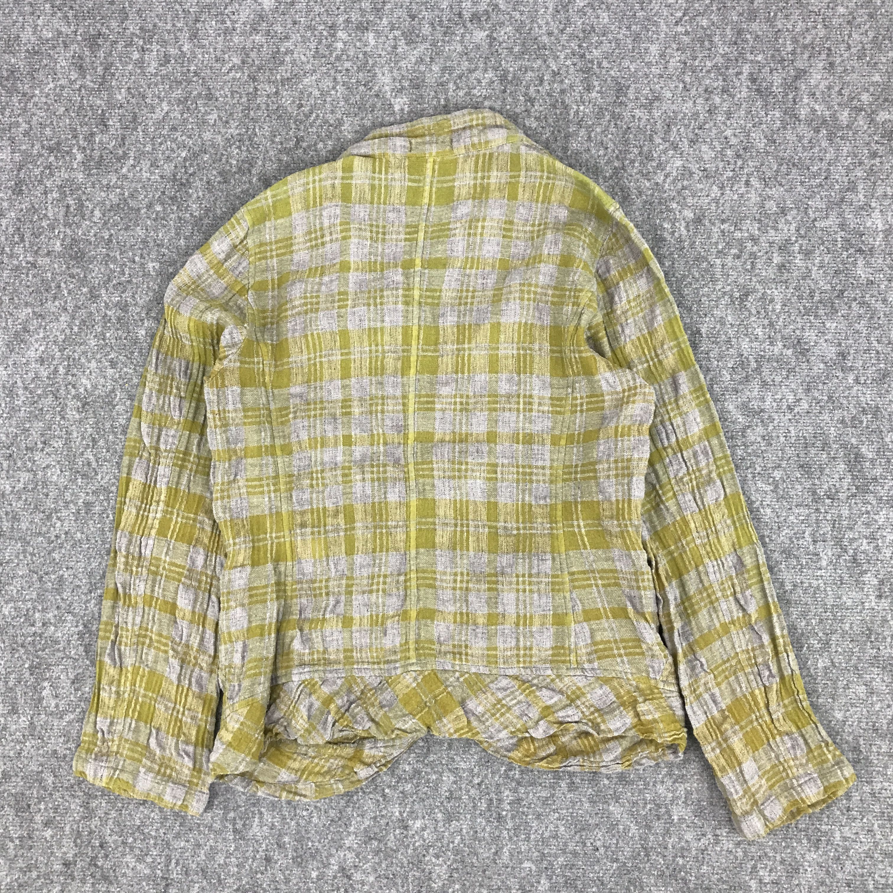 Issey Miyake × Japanese Brand PLANTATION BY ISSEY MIYAKE FLANNEL COAT JACKET Size US M / EU 48-50 / 2 - 2 Thumbnail