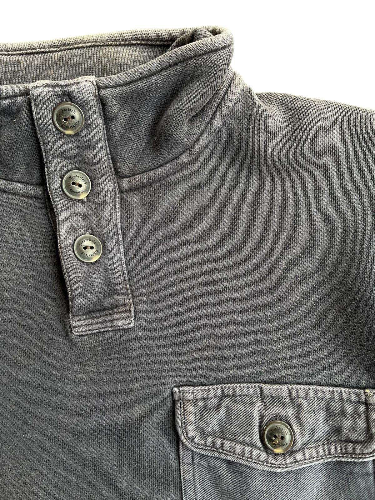 Timberland Early 00s Timberland Faded Turtle Button Sweatshirt Size US L / EU 52-54 / 3 - 2 Thumbnail