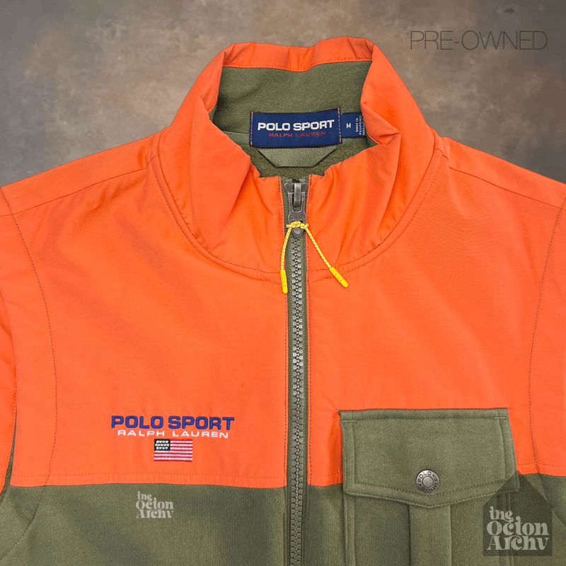 Polo Ralph Lauren Polo Sport Hybrid Vest 'Orange/Olive Green' Size US M / EU 48-50 / 2 - 3 Thumbnail