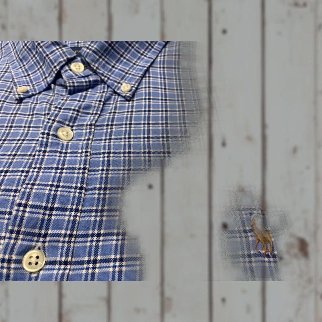 Polo Ralph Lauren Polo Ralph Lauren Long Sleeve Plaid Oxford Shirt Blue XL Mens Size US XL / EU 56 / 4 - 1 Thumbnail
