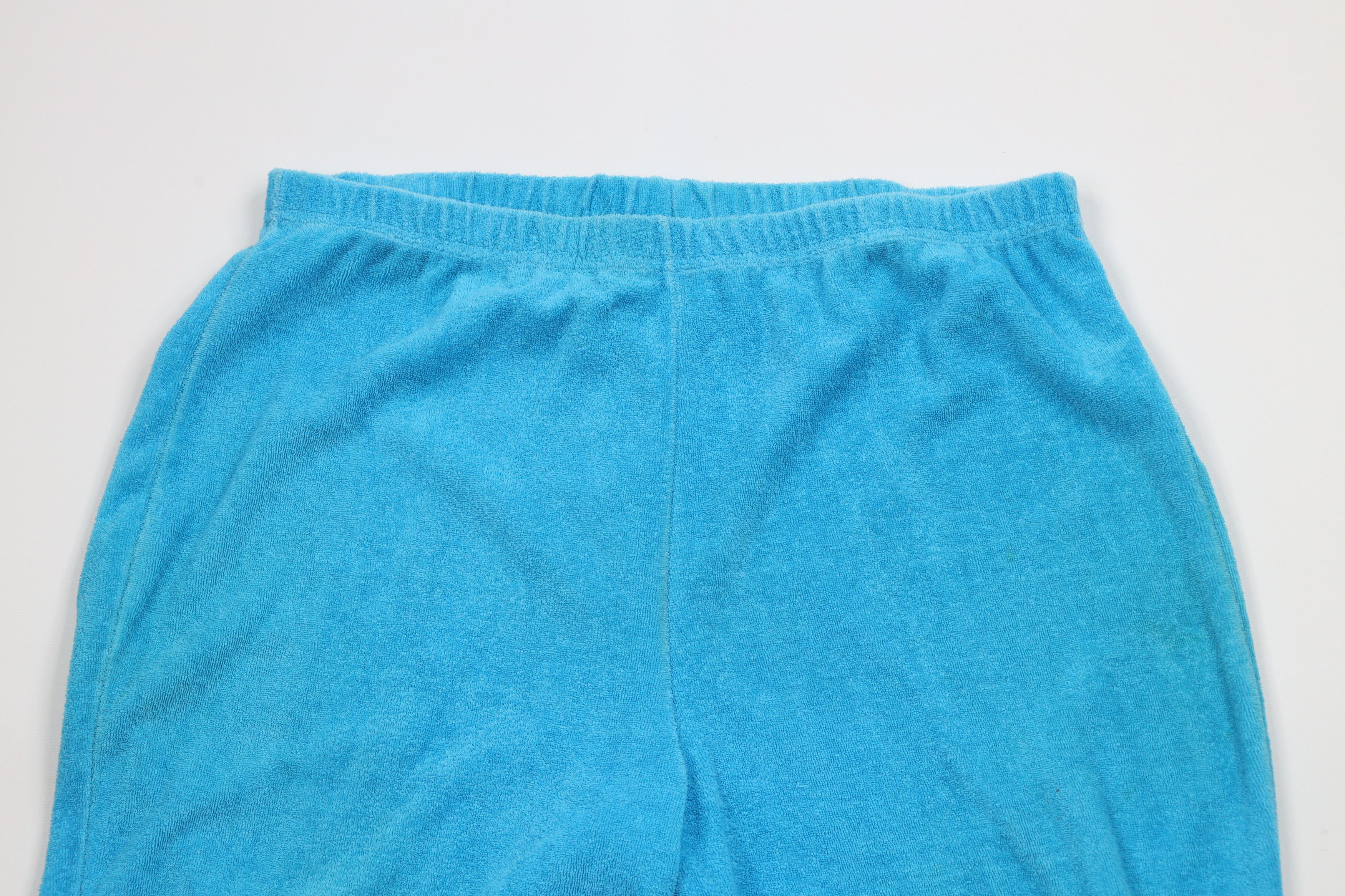 Vintage Vintage 70s Streetwear Terry Cloth Bell Bottoms Pants USA Size 38" / US 16 / IT 52 - 2 Thumbnail
