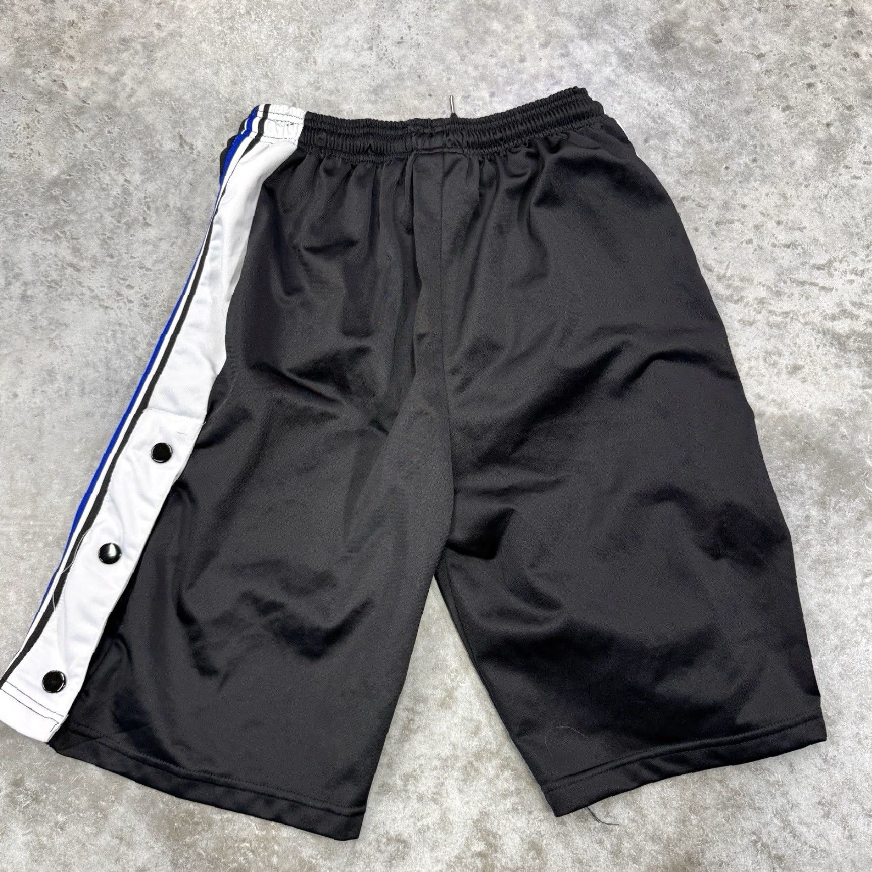Julius Dr J Julius Erving shorts Mens L Basketball Satin Blue with Drawstring Pockets Vintage 70s 80s NBA Y2K Size US 33 - 5 Thumbnail
