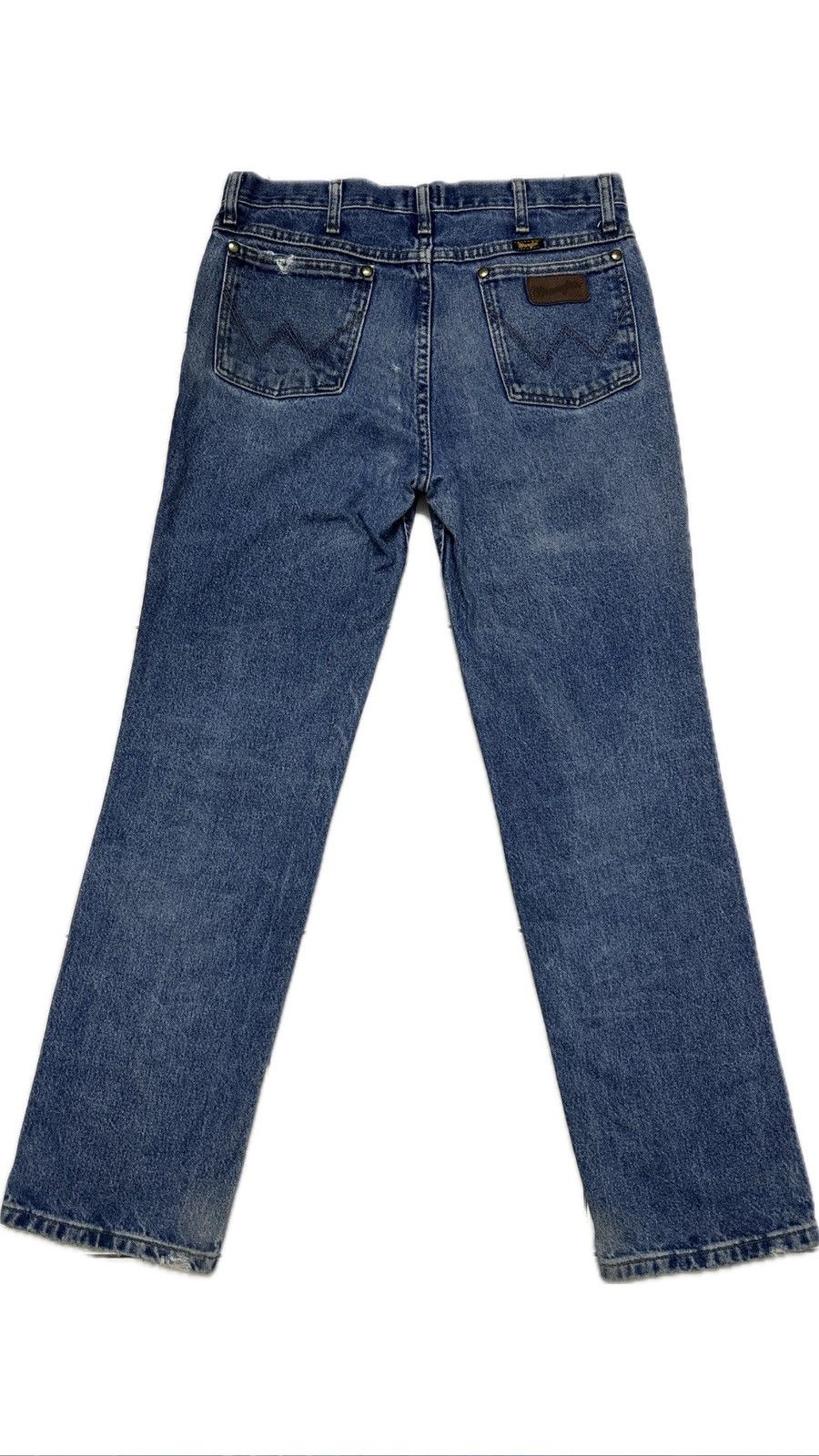 Wrangler Vintage Wrangler Blue Wash distressed Jeans Size US 36 / EU 52 - 2 Thumbnail