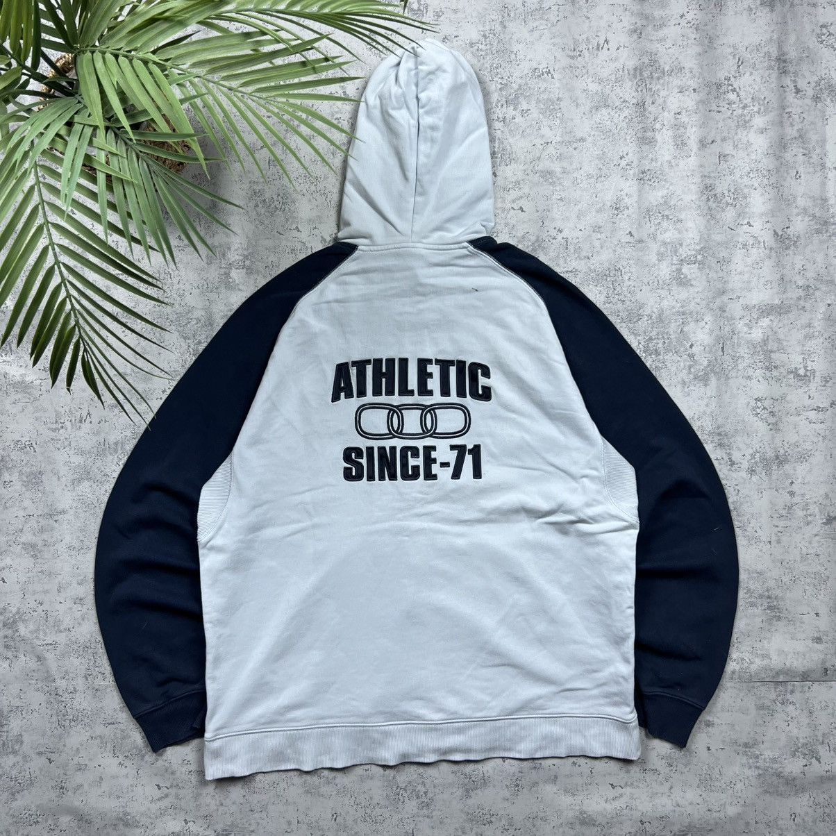 Nike 90s Nike Athletic Vintage Y2K Oversized Retro Zip Up Hoodie Size US XL / EU 56 / 4 - 2 Thumbnail