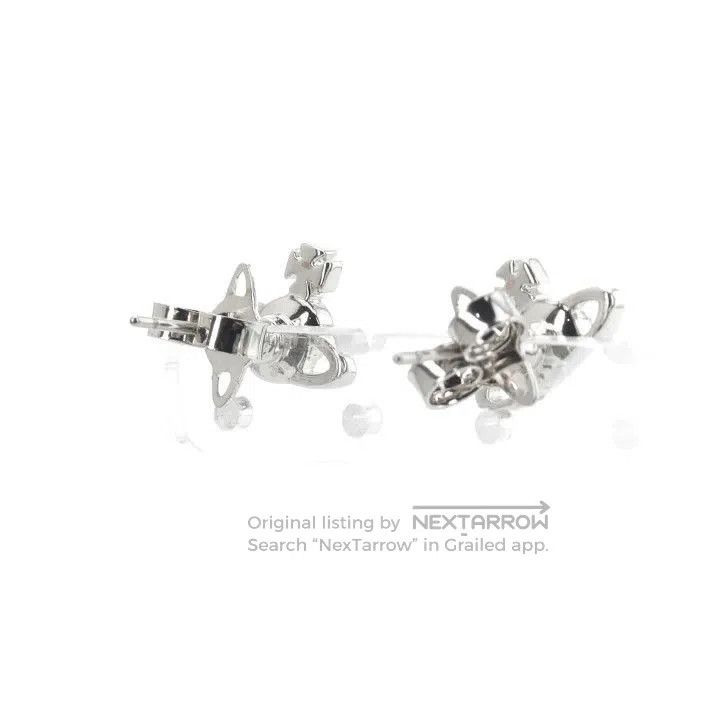 Vivienne Westwood Vivienne Westwood Nano Saturn Stud Earrings Silver 0079. Size ONE SIZE - 2 Thumbnail