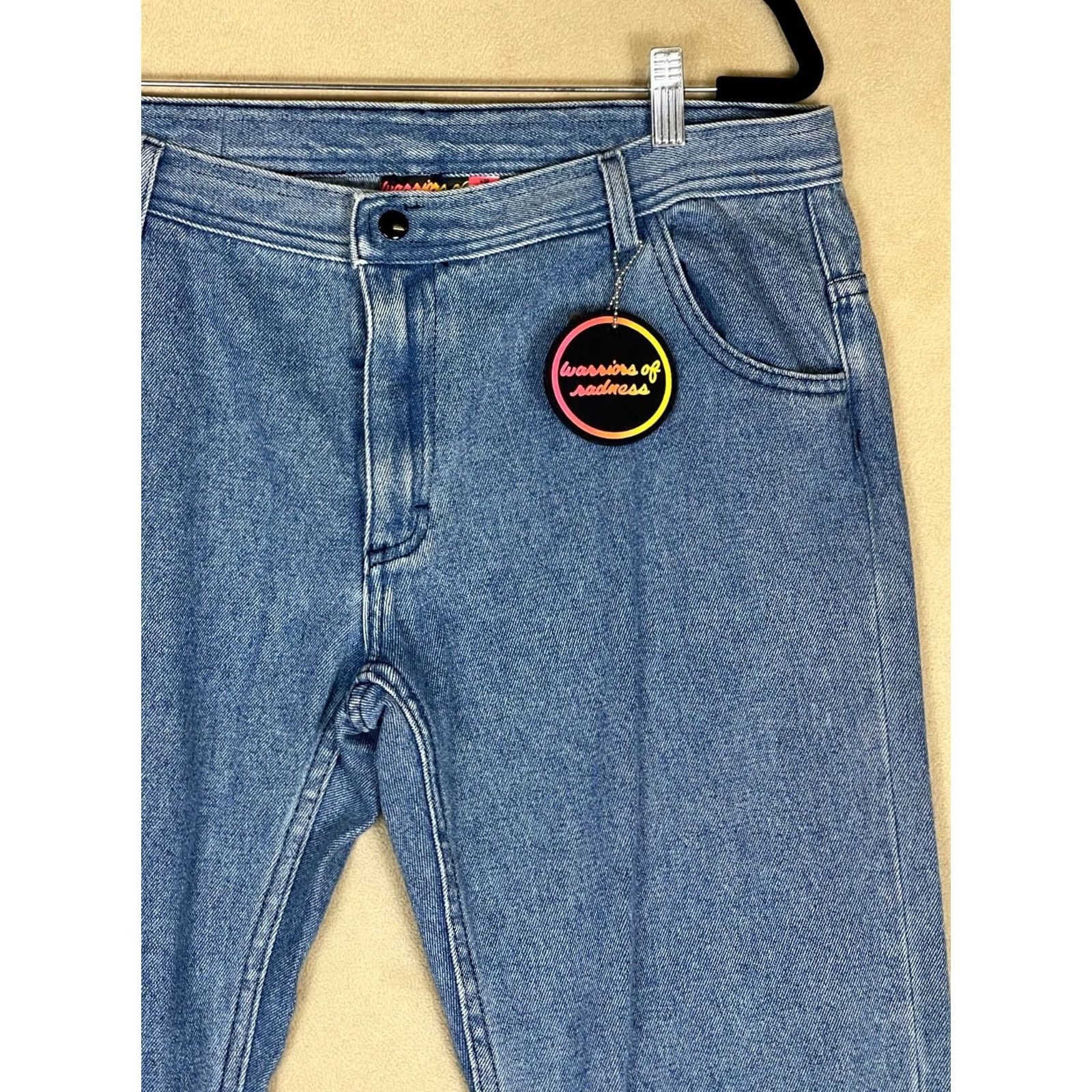 Vintage Warriors Of Radness Jeans Men 36 Straight Blue NWT Mid Rise Regular Fit Denim Cotton Button Zip Inseam 33 Size US 36 / EU 52 - 2 Thumbnail