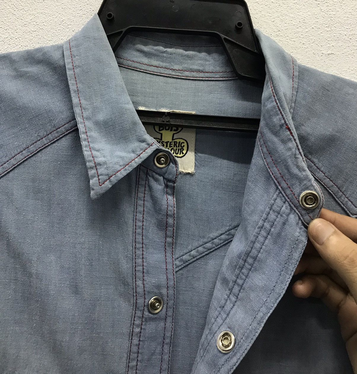 Hysteric Glamour Vintage Boys Hysteric Glamour Long Sleeve Shirt Button Up Size US L / EU 52-54 / 3 - 4 Thumbnail