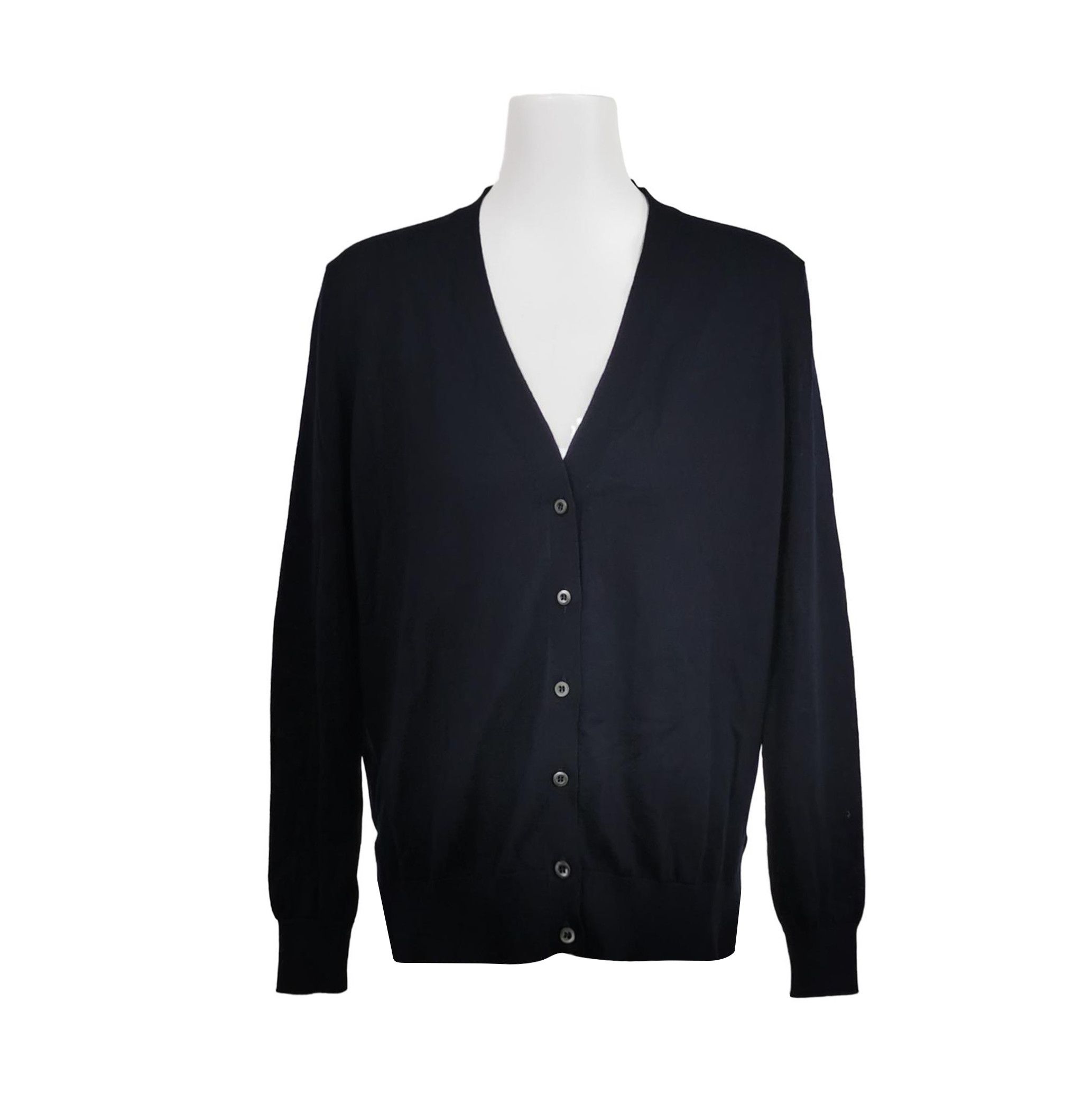 Prada Wool V-Neck Long Sleeve Cardigan - dmc