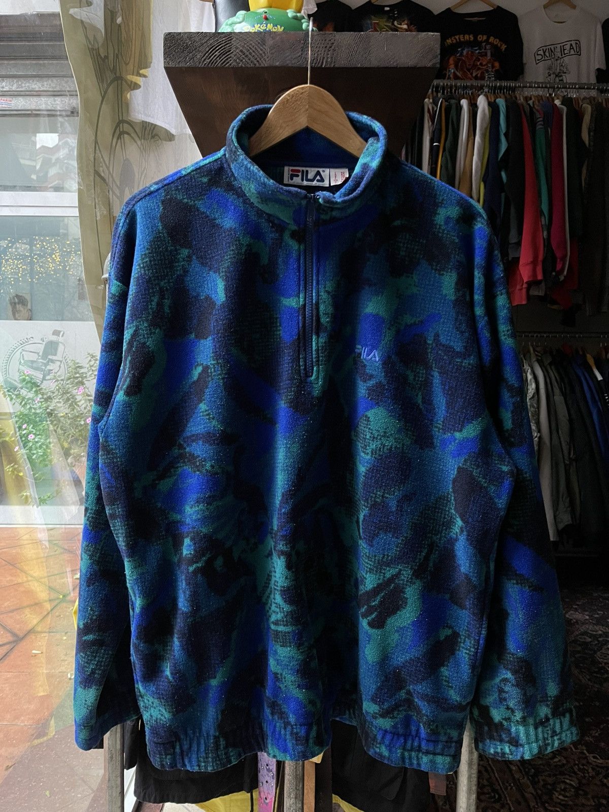 Fila Vintage FILA Camo Fleece Quarter Zip 90s Size US XXL / EU 58 / 5 - 1 Thumbnail