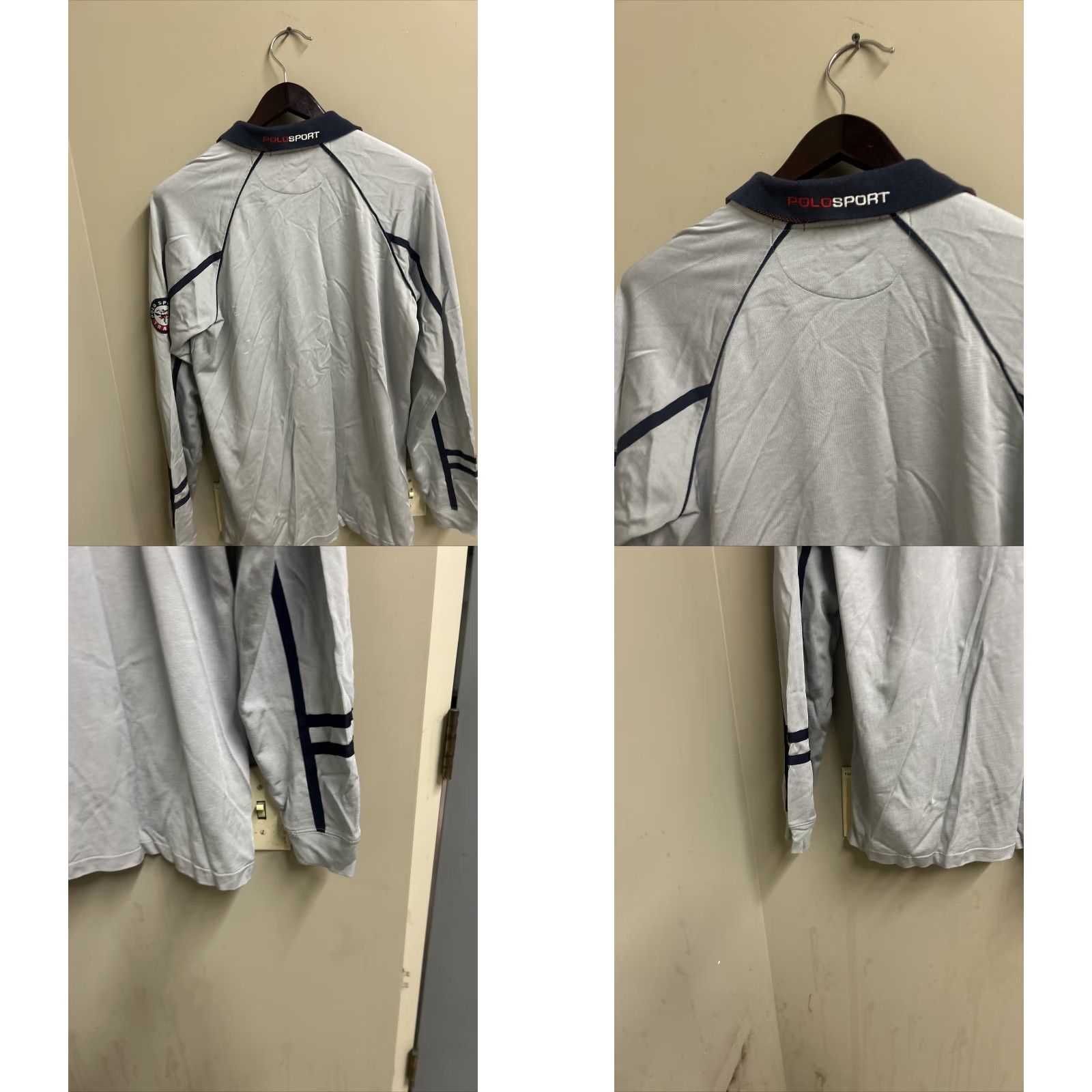 Polo Ralph Lauren VINTAGE Ralph Lauren Polo Sweatshirt Shirt Unisex Adults M Gray Fleece Logo Pullover 90s City Classic Retro Sports Skiing Mens Womens Size US M / EU 48-50 / 2 - 8 Thumbnail