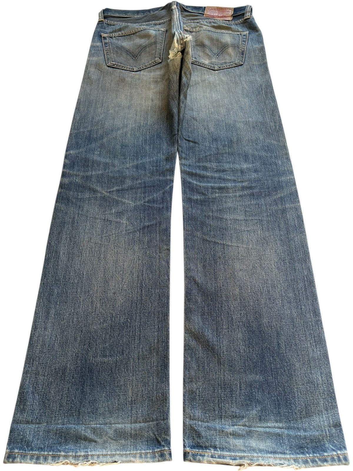 Levi's Vintage 90s Levis 501 Rusty Wash Distressed Loose Baggy Jean Size US 32 / EU 48 - 2 Thumbnail