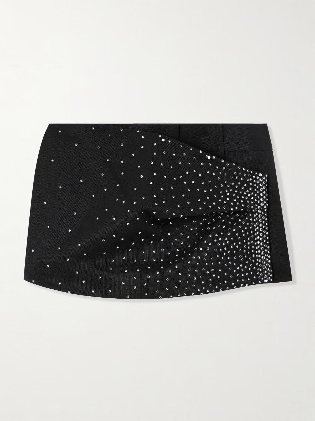 The Attico o1mle0526 Wrap Shorts in Black Size 27" / US 4 / IT 40 - 1 Thumbnail