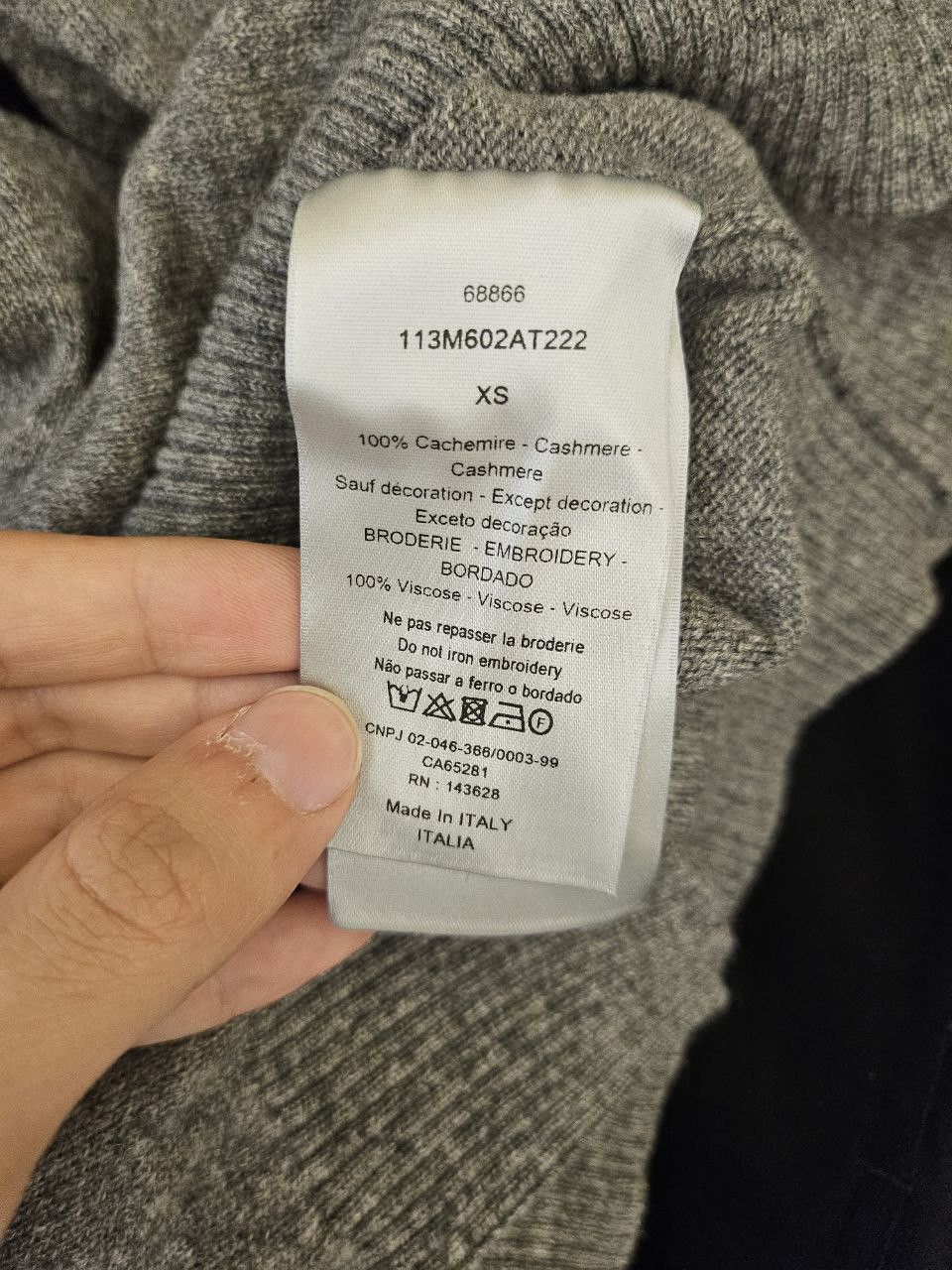 Dior Cashmere CD Logo Hoodie Size US XS / EU 42 / 0 - 3 Thumbnail