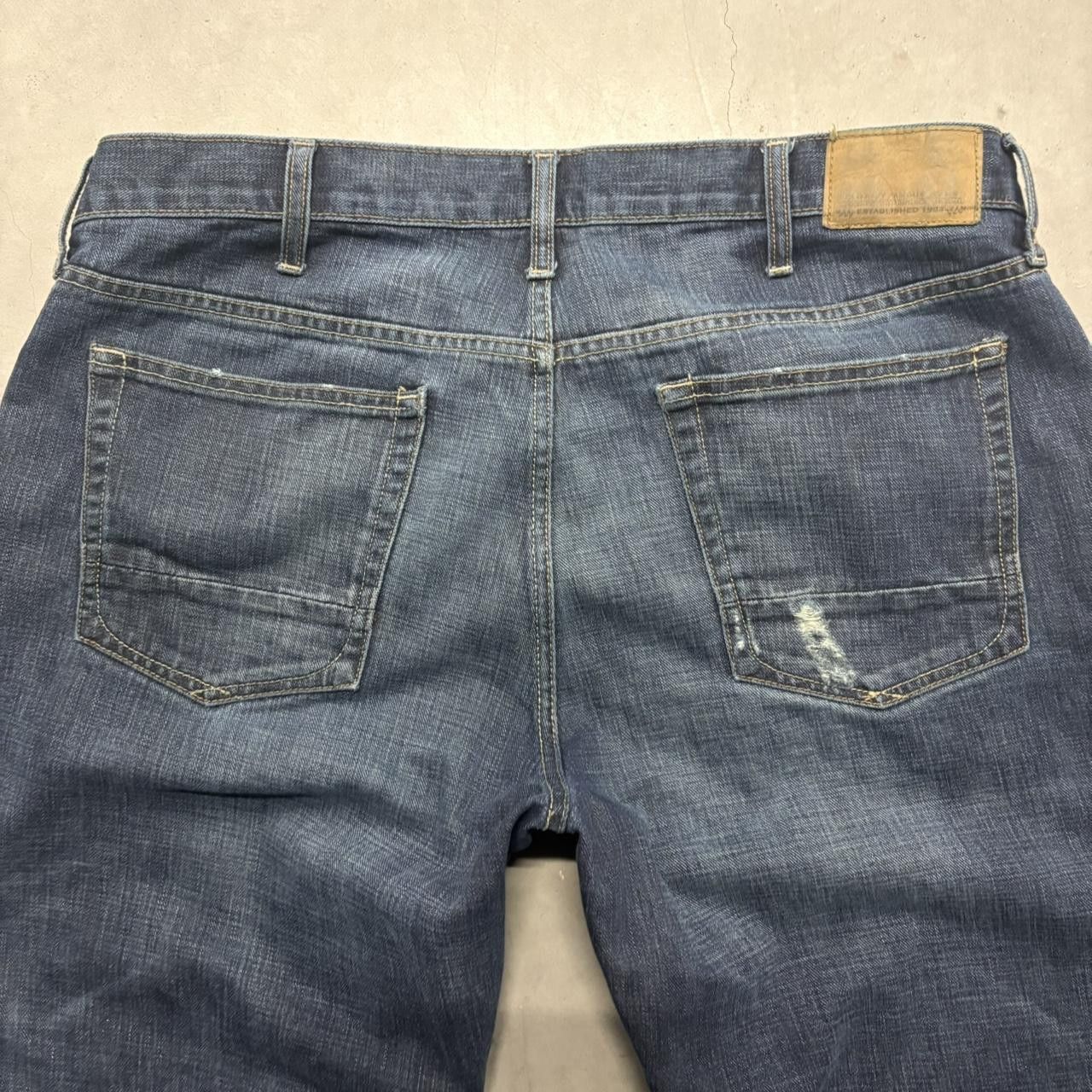 Old Navy Crazy Vintage Y2K/2000s Baggy Loose Old Navy Streetwear Skater Style Dark Blue Wash Denim Jeans! Size US 38 / EU 54 - 7 Thumbnail
