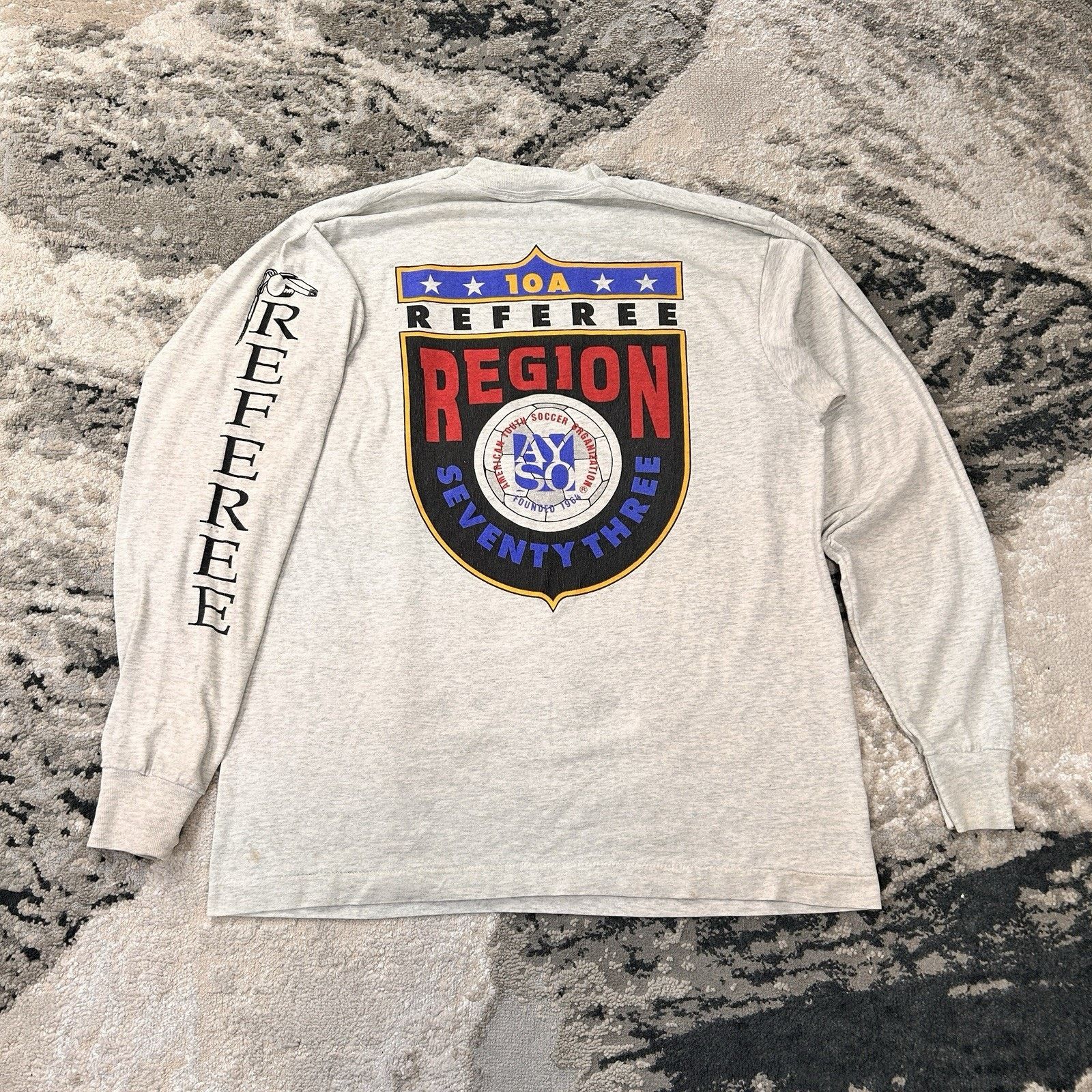 &Daughter Vintage 90s AYSO Region 73 Referee Single Stitch L Size US L / EU 52-54 / 3 - 1 Thumbnail