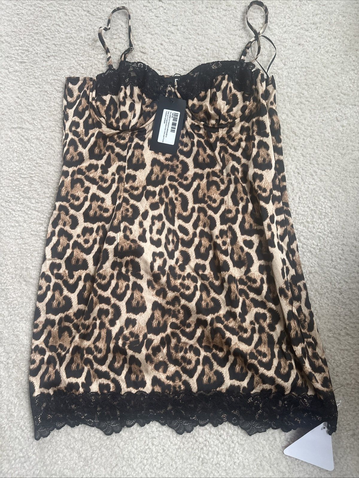 Other Strappy leopard print mini dress Size L / US 10 / IT 46 - 2 Thumbnail