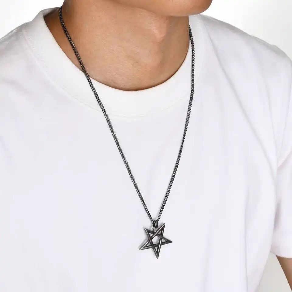 Japanese Brand × Jewelry Pentagram Star Goth Satanic Necklace Chain Size ONE SIZE - 3 Thumbnail