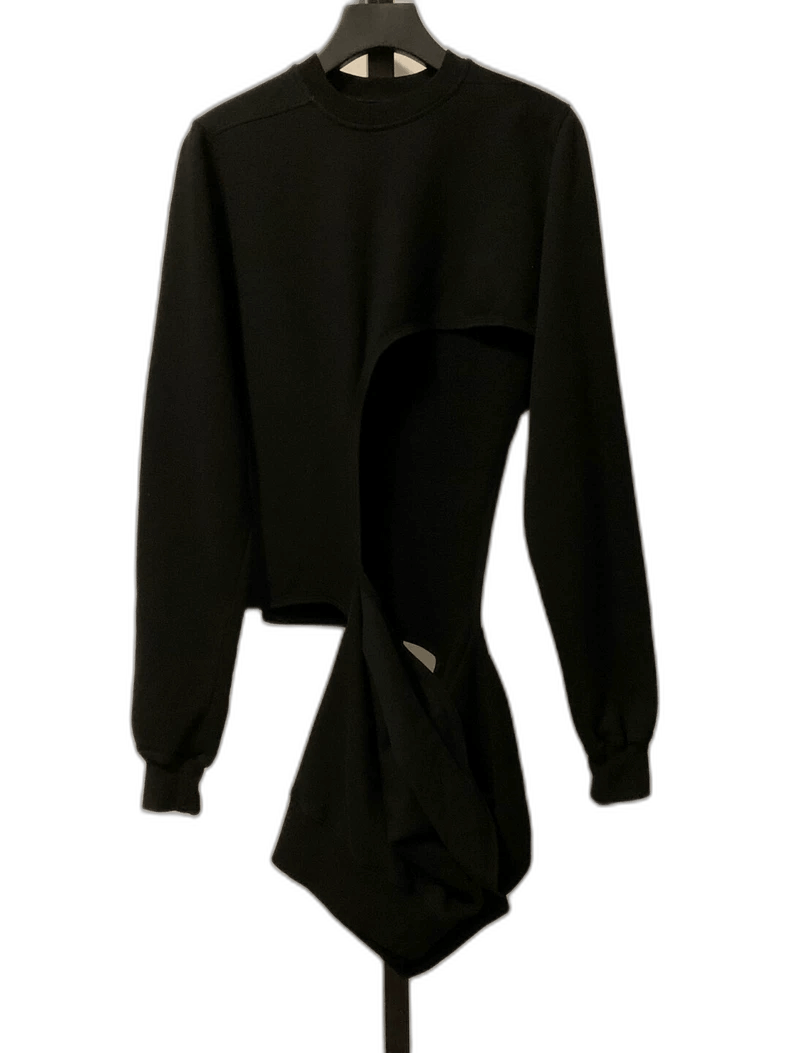 Rick Owens rick owens black long sleeve sweatshirt Size US M / EU 48-50 / 2 - 1 Thumbnail