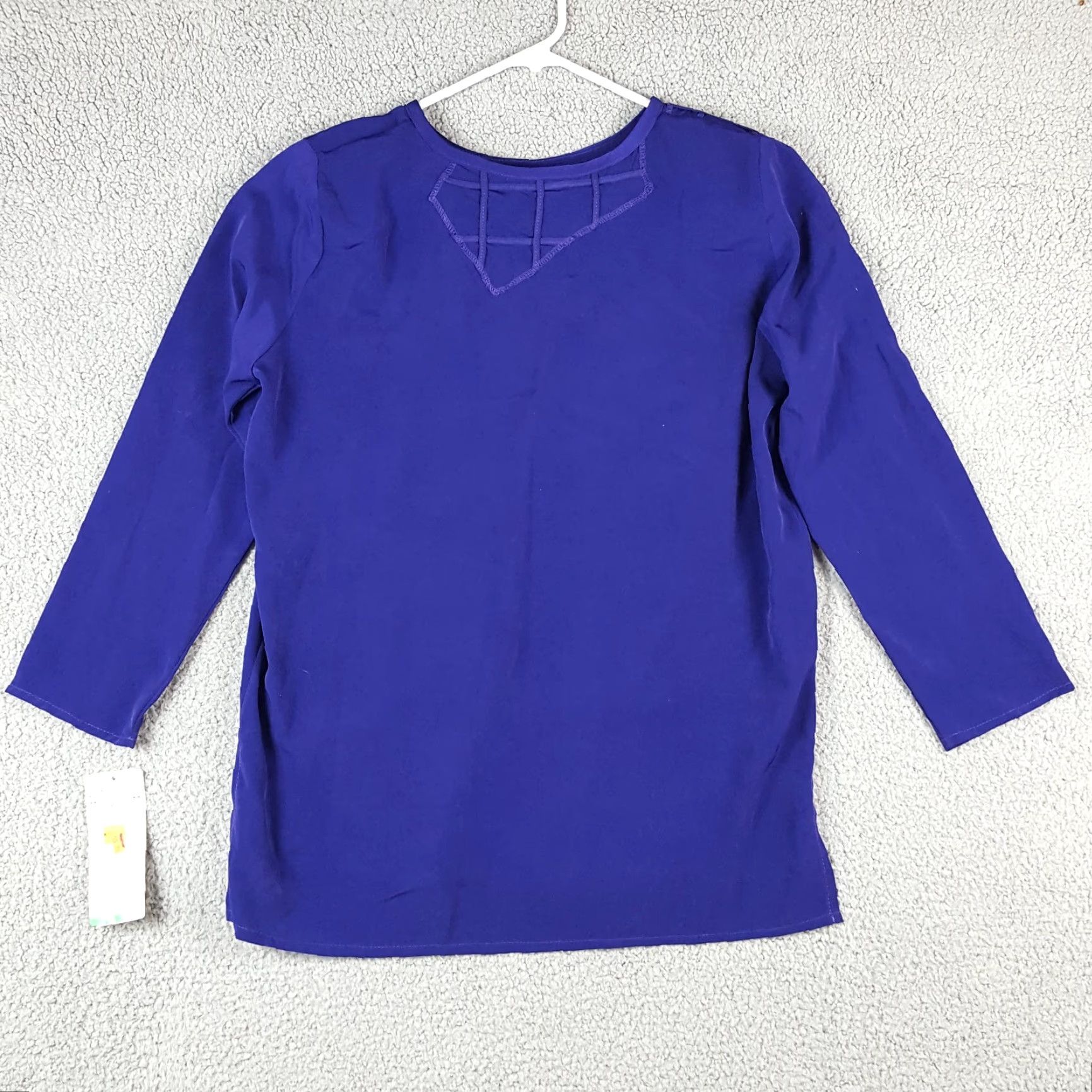 Vintage Vintage 80s Regal Purple Embroidered Art T Shirt Women's Size Small Pullover USA Top Vintage Yes Size S / US 4 / IT 40 - 6 Thumbnail