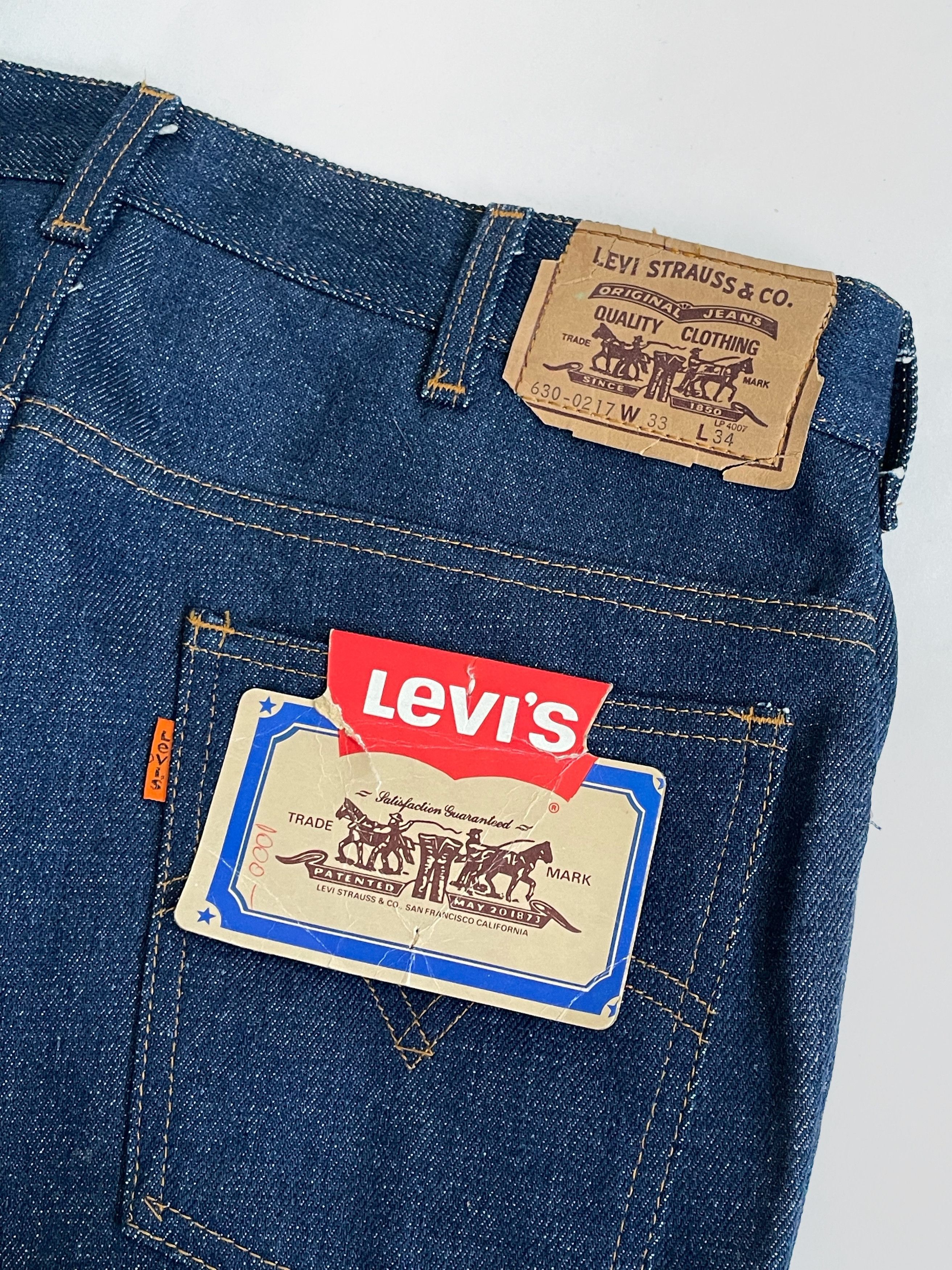 Levi's Vintage Clothing Levi's 630-0217 Orange Tab Deadstock Talon 42 Size US 33 - 6 Thumbnail