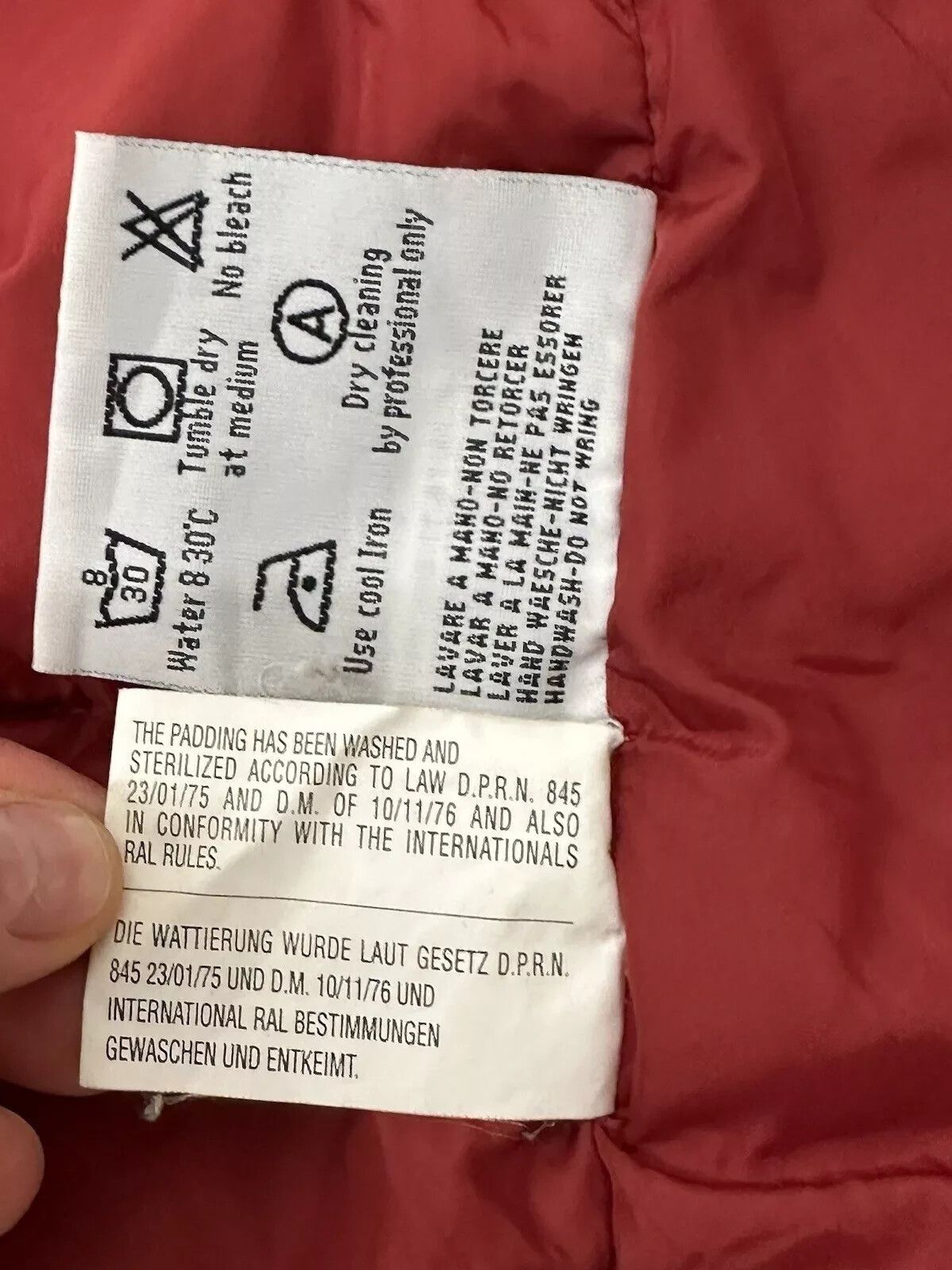 Aspesi DDP Alberto Aspesi Womens Down Vest Jacket Red Zip Size XL / US 12-14 / IT 48-50 - 13 Thumbnail