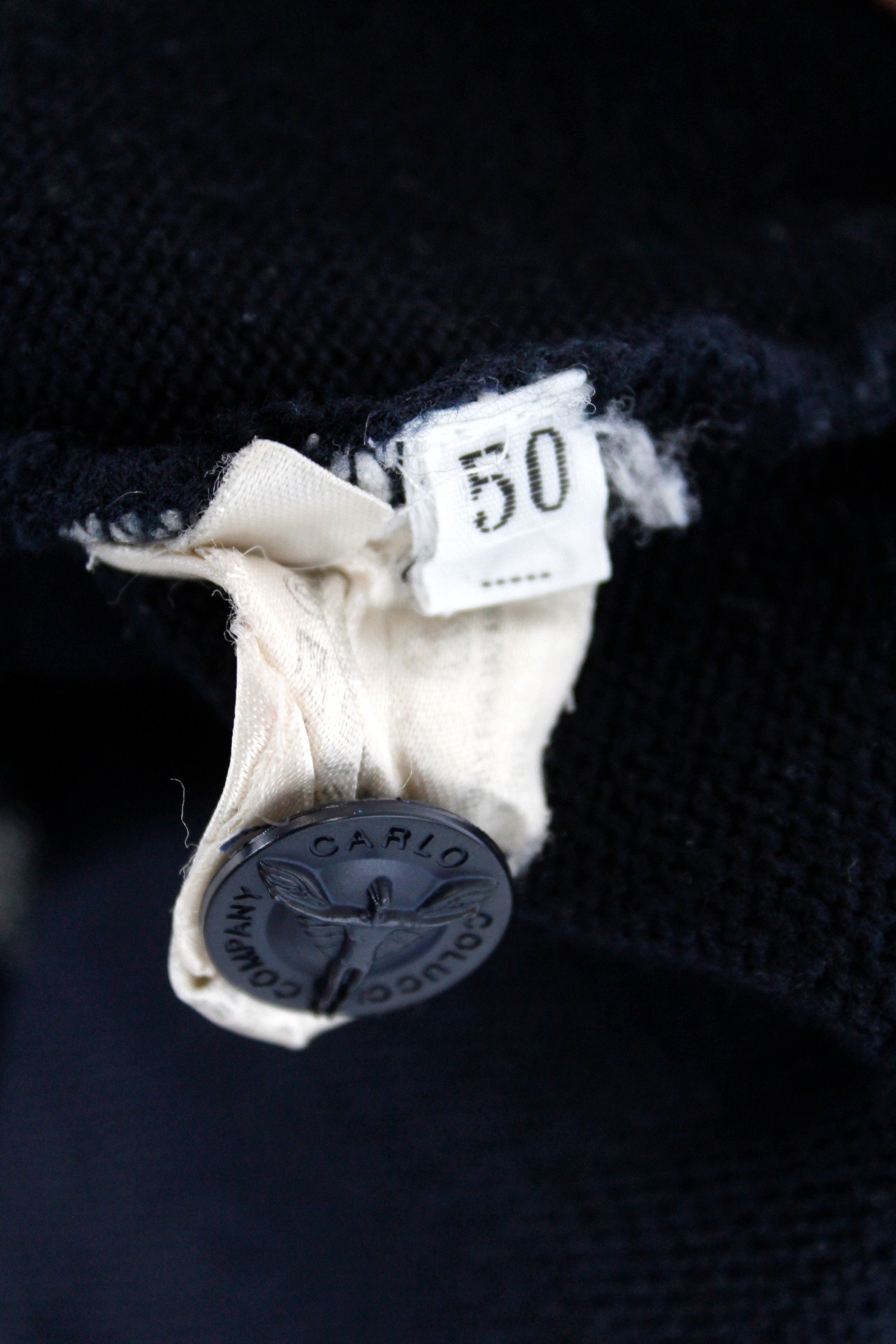 Carlo Colucci × Coogi × Vintage Vintage Carlo Colucci Knit Wool Sweater Polo Jumper Size US M / EU 48-50 / 2 - 5 Thumbnail