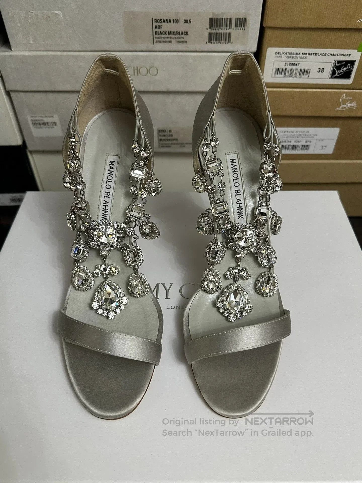 Manolo Blahnik Manolo Blahnik Crystal High Heels. Size US 8.5 / IT 38.5 - 1 Thumbnail
