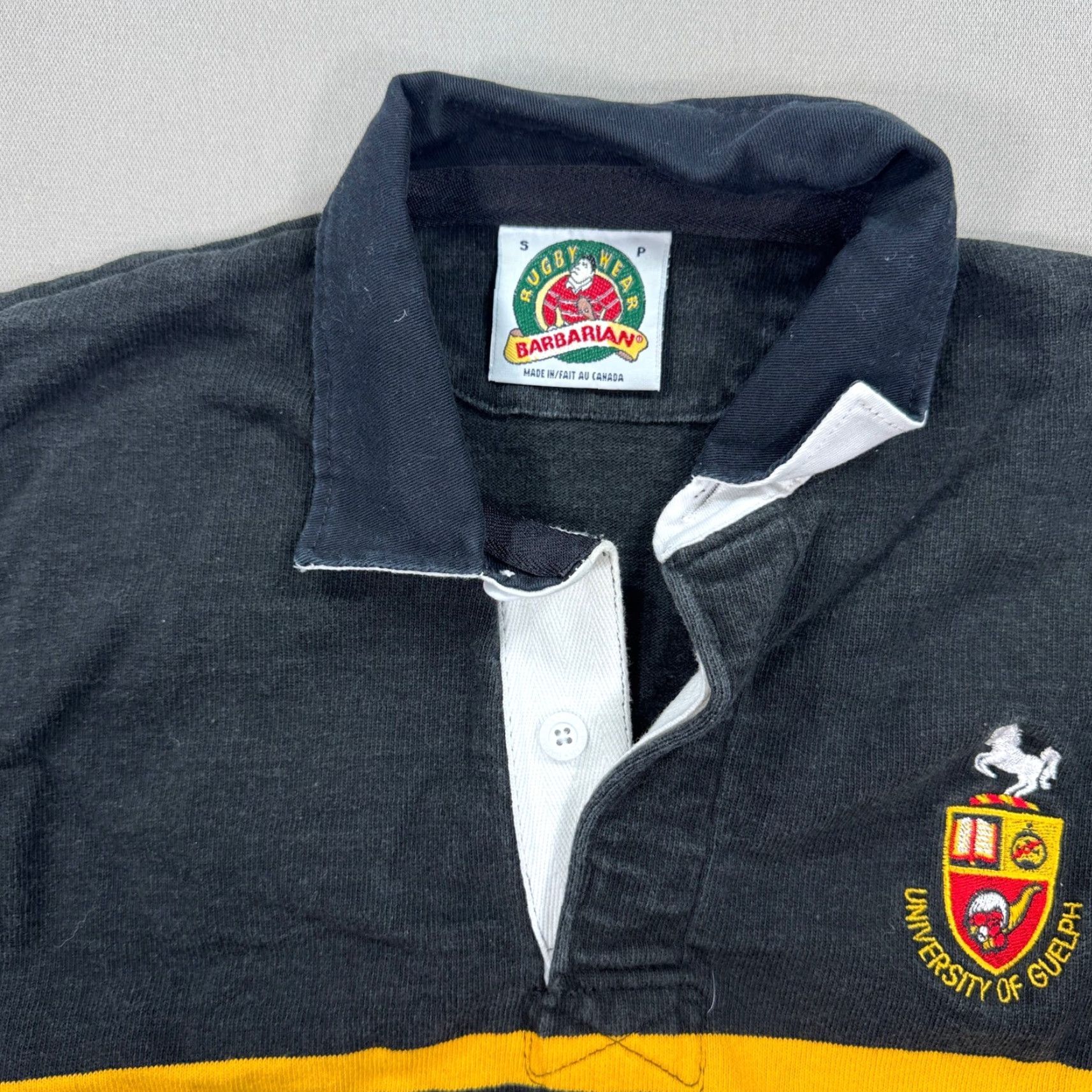 Barbarian Barbarian Shirt Men’s Small Black Rugby Red Striped University of Guelph Canada Shirt Size US S / EU 44-46 / 1 - 6 Thumbnail