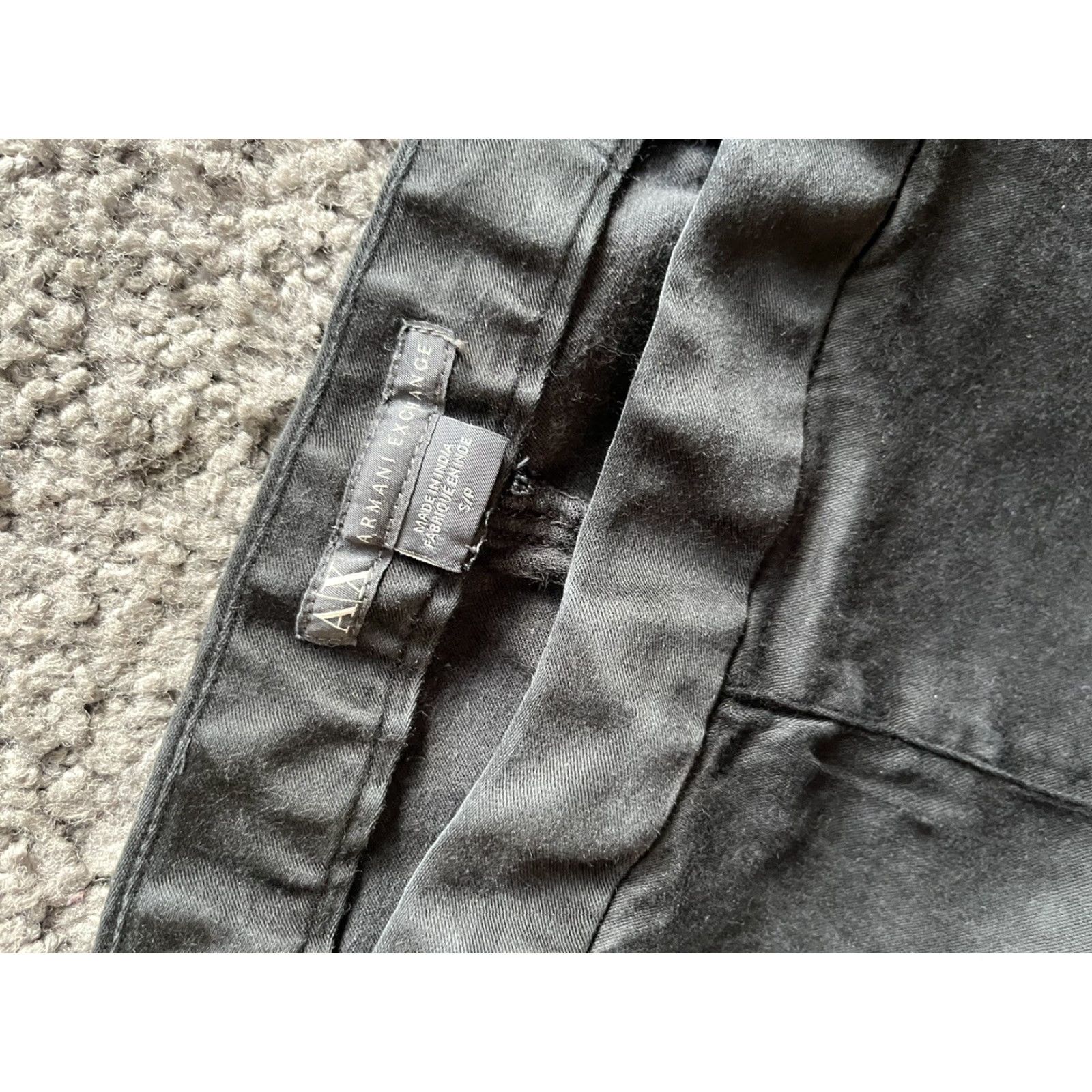 Armani Armani Exchange Pants Women's Small Black Dress Pants Side Zip Inseam 28 Bootcut Workwear Designer Size 26" / US 2 / IT 38 - 5 Thumbnail