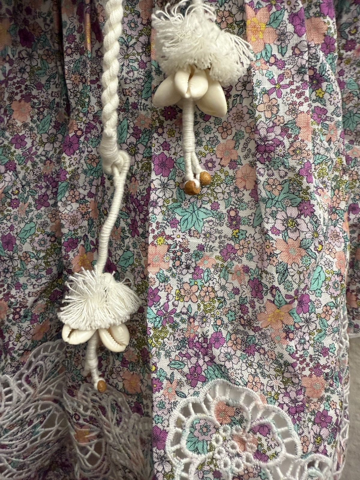 Zimmermann Zimmermann Carnaby Frill Short Dress Lilac Ditsy AU 0 New Size S / US 4 / IT 40 - 5 Thumbnail